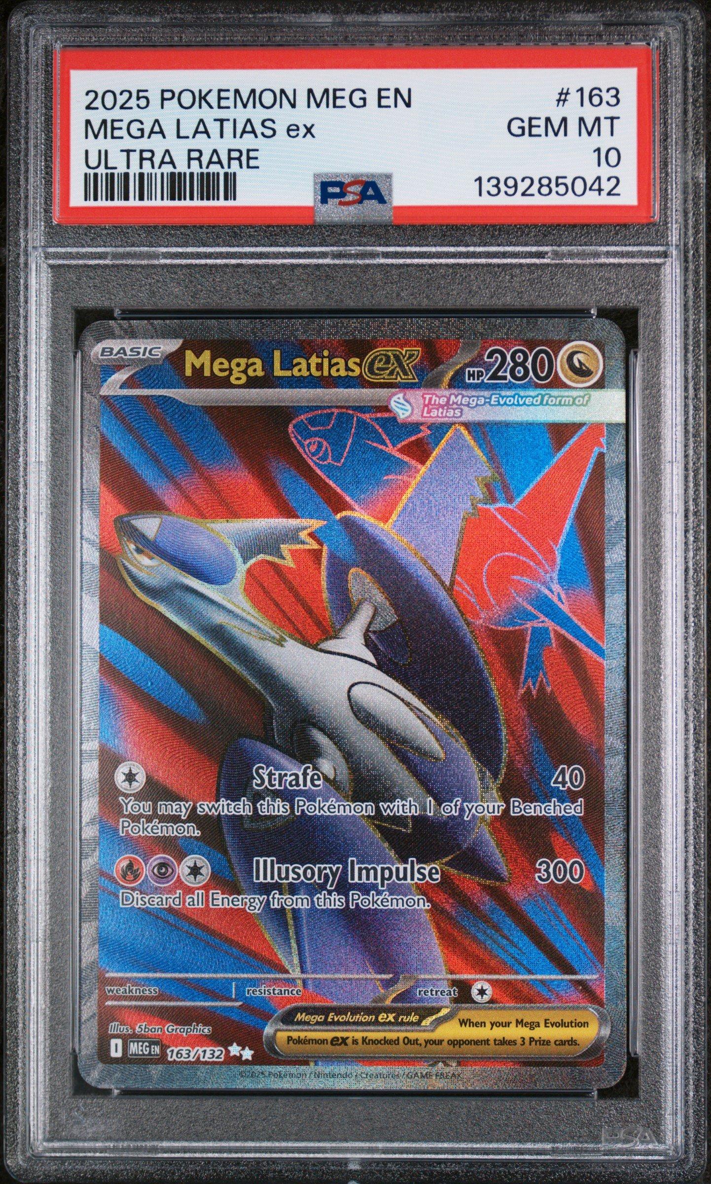 2025 Pokemon Meg En-mega Evolution 163 Mega Latias Ex Ultra Rare