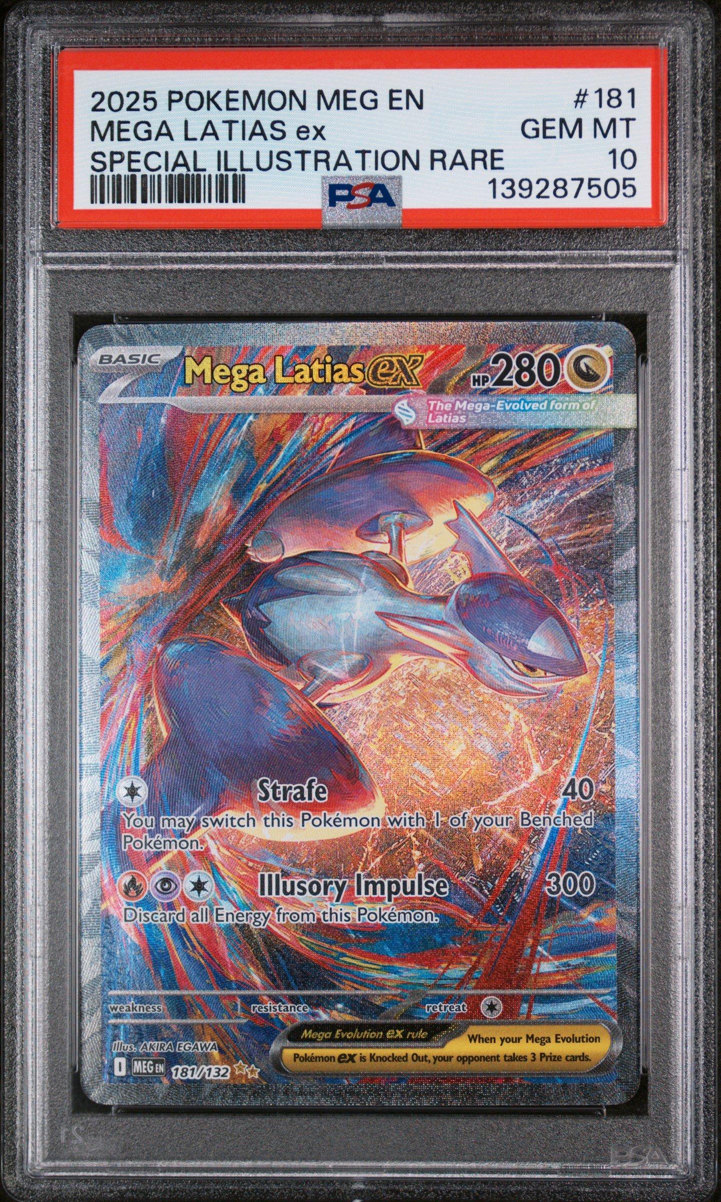 2025 Pokemon Meg En-mega Evolution 181 Mega Latias Ex Special