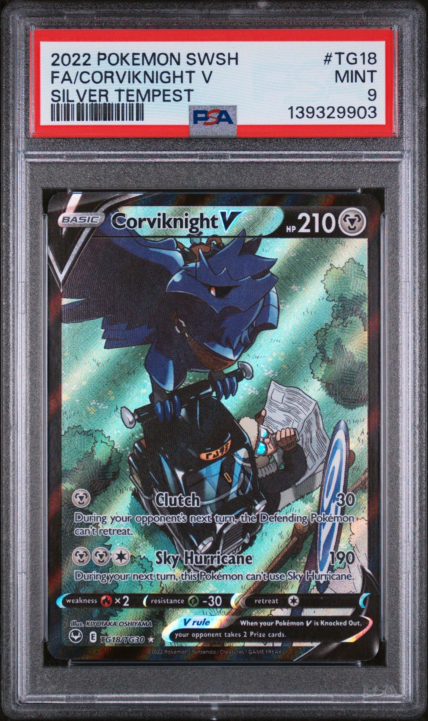 2022 Pokemon Sword & Shield Silver Tempest Tg18 Full Art