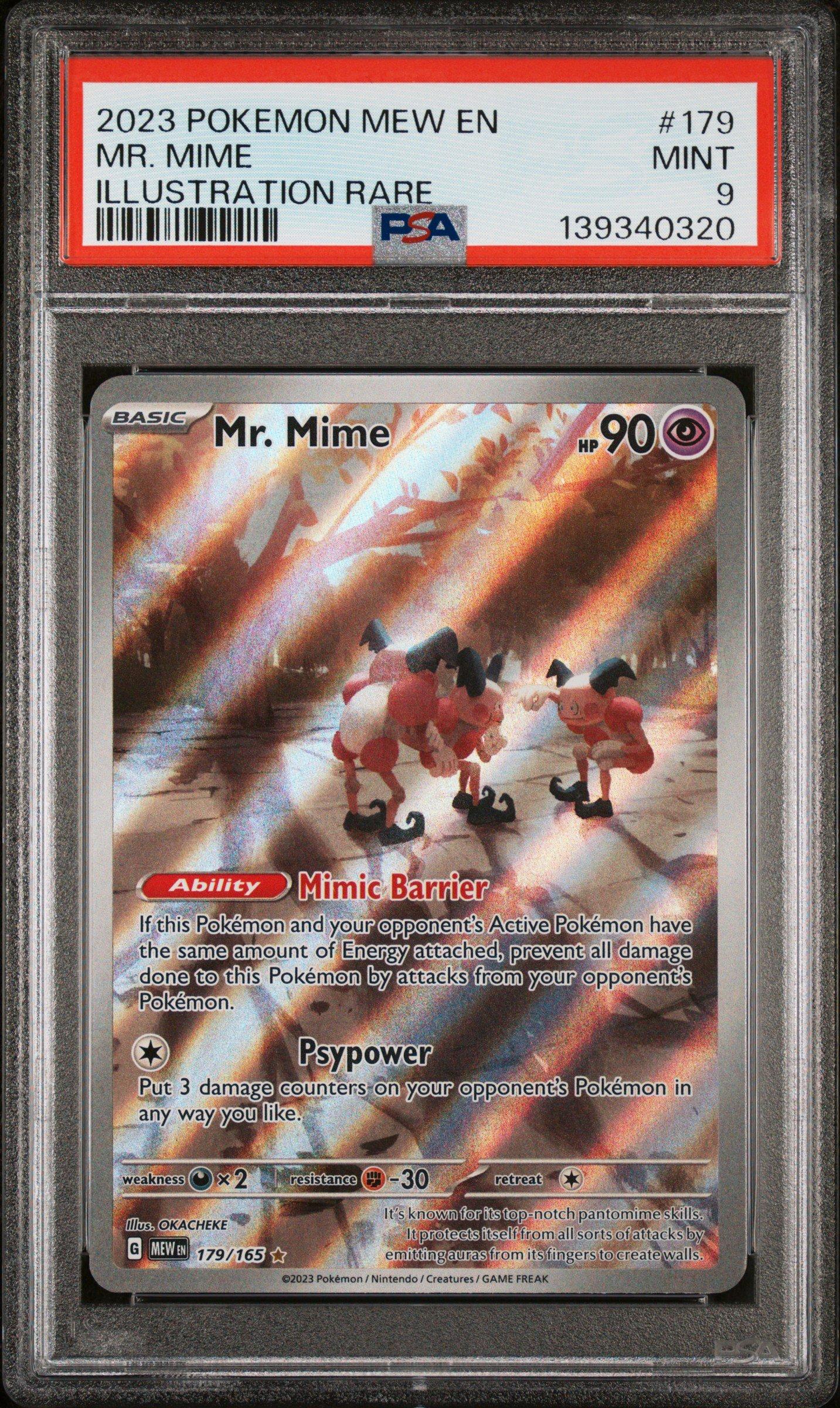 2023 Pokemon Mew En-151 179 Mr. Mime Illustration Rare PSA 9