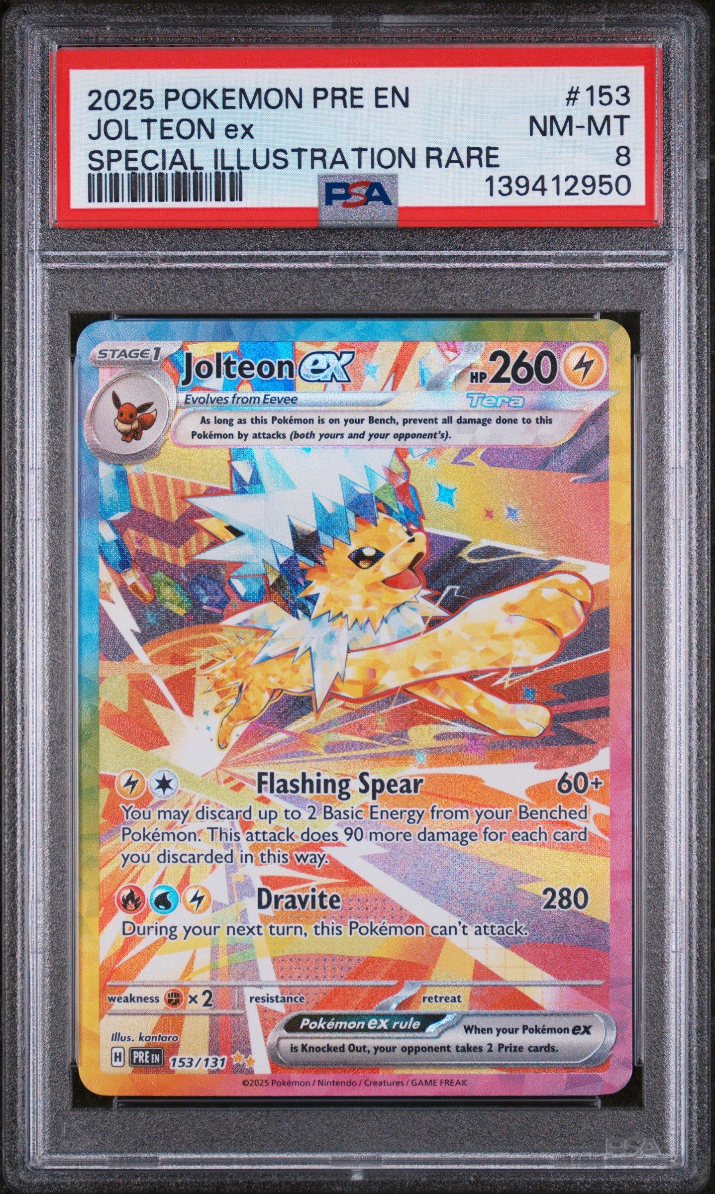 2025 Pokemon Pre En-prismatic Evolutions 153 Jolteon Ex Special