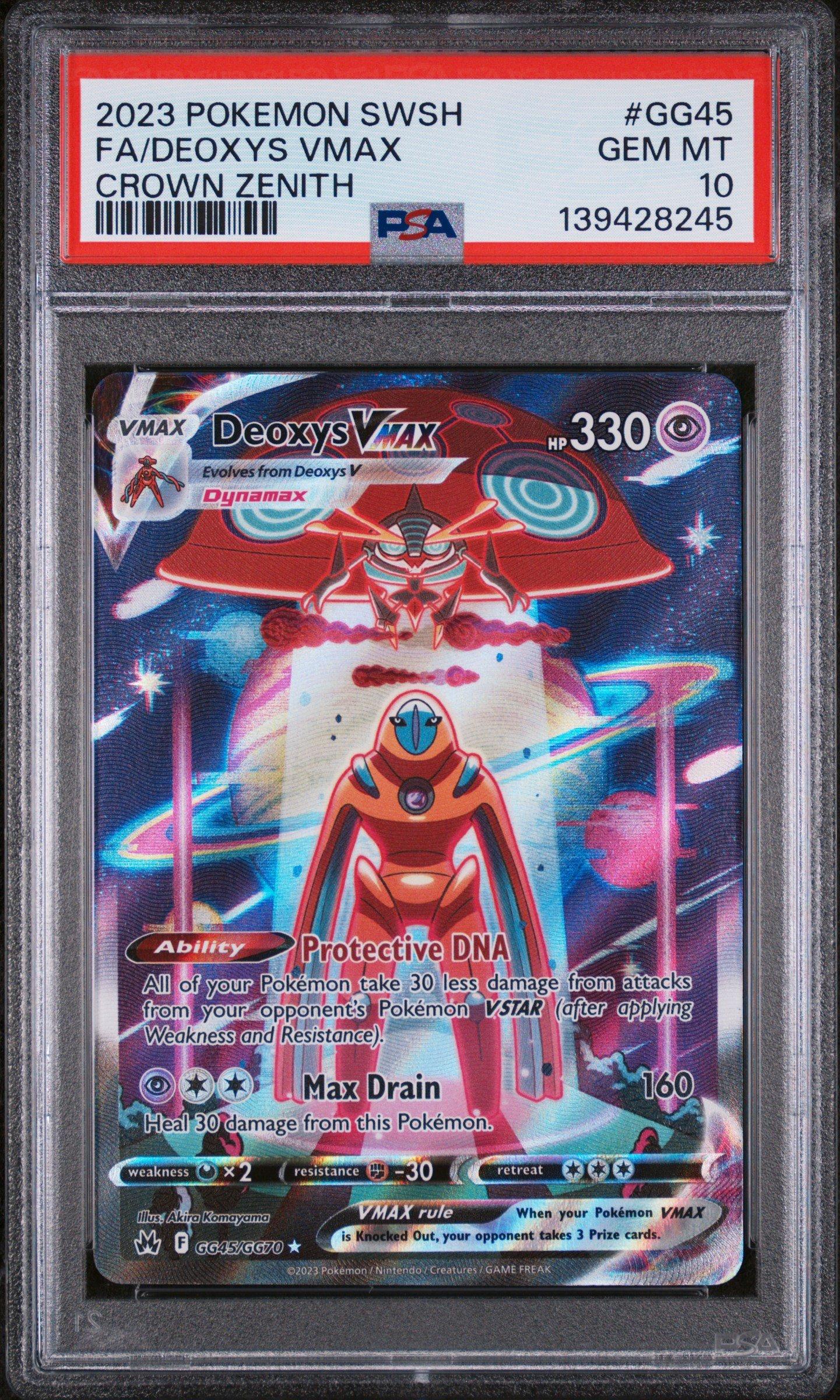 2023 Pokemon Sword And Shield Crown Zenith Gg45 Full Art/deoxys