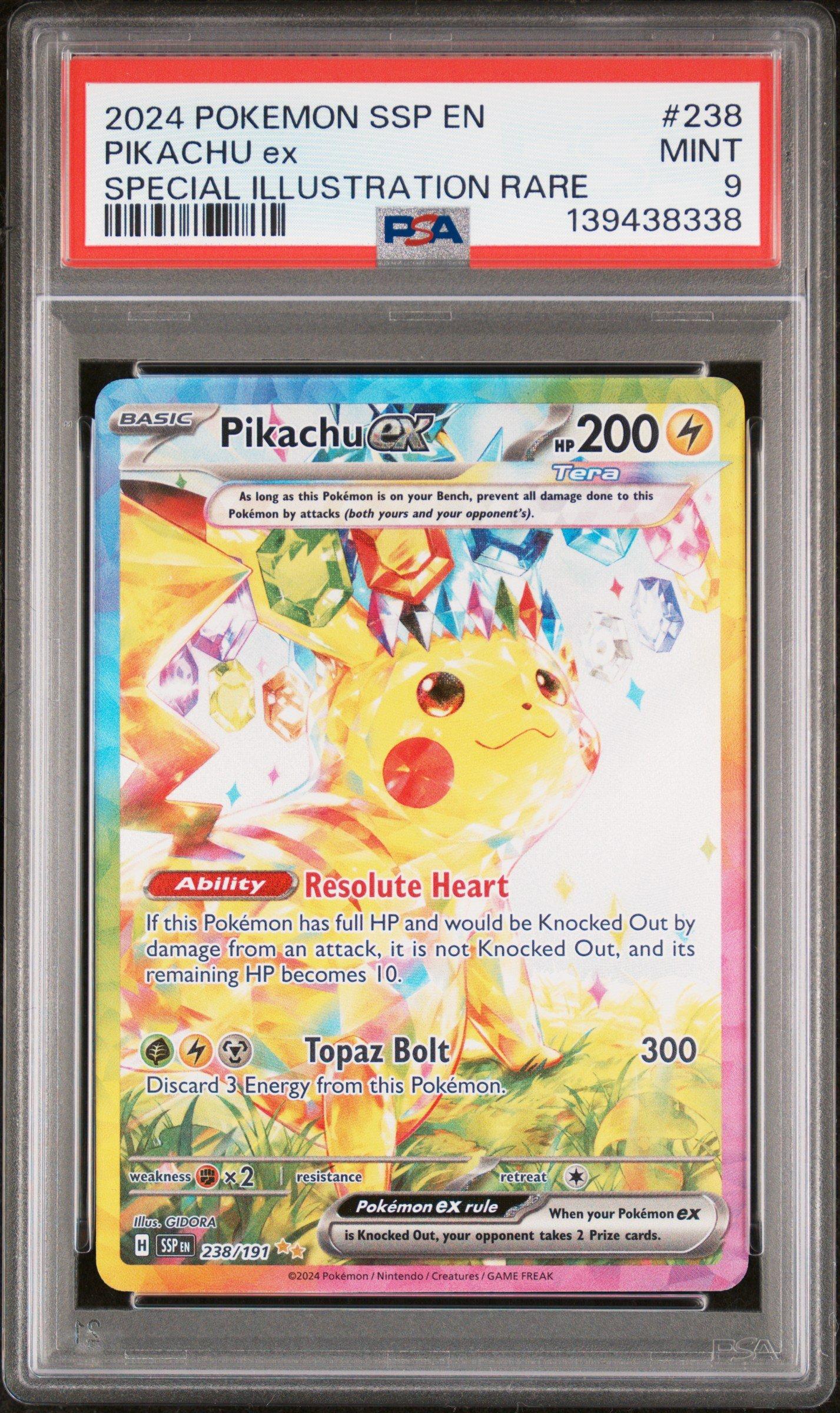 2024 Pokemon Ssp En-surging Sparks 238 Pikachu Ex Special