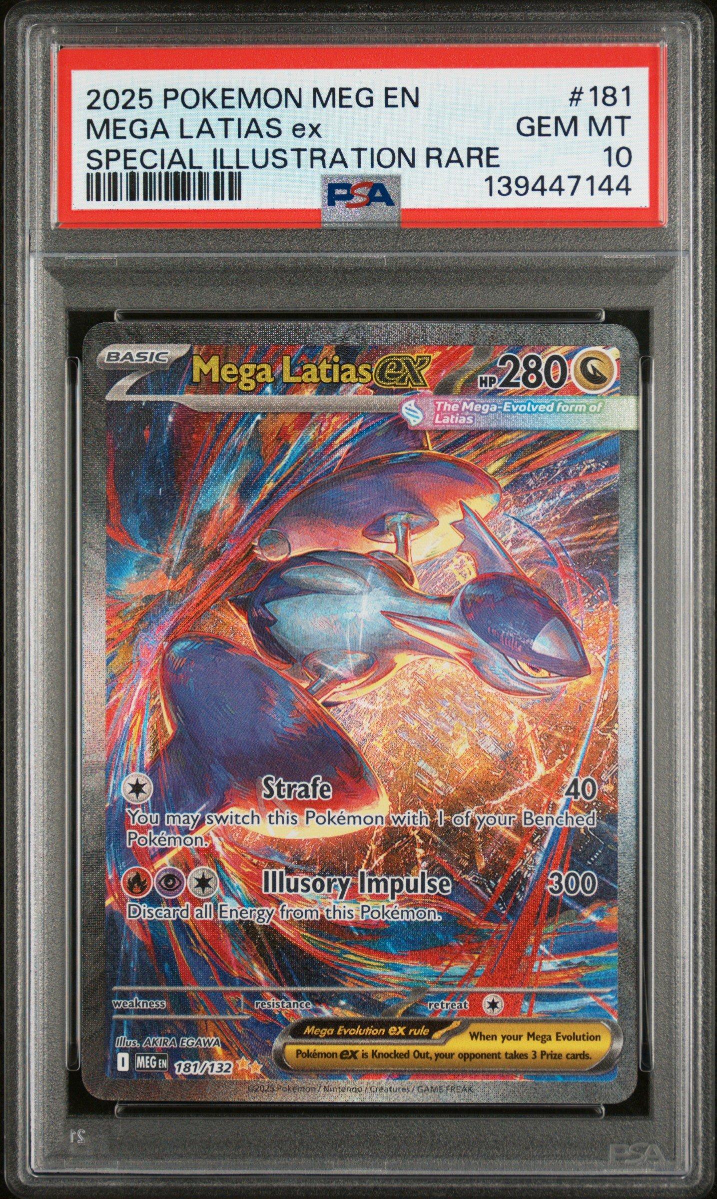 2025 Pokemon Meg En-mega Evolution 181 Mega Latias Ex Special
