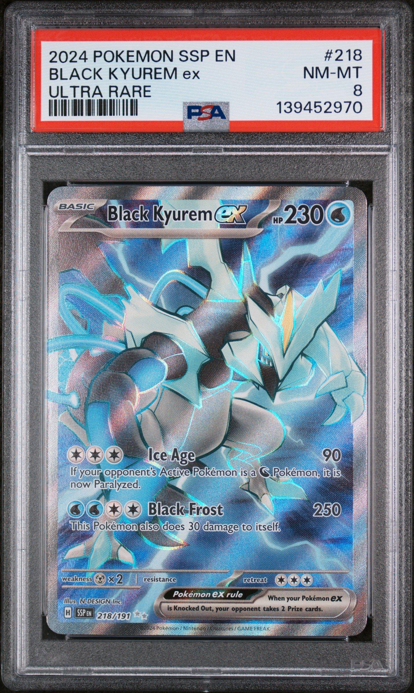 2024 Pokemon Ssp En-surging Sparks 218 Black Kyurem Ex Ultra Rare