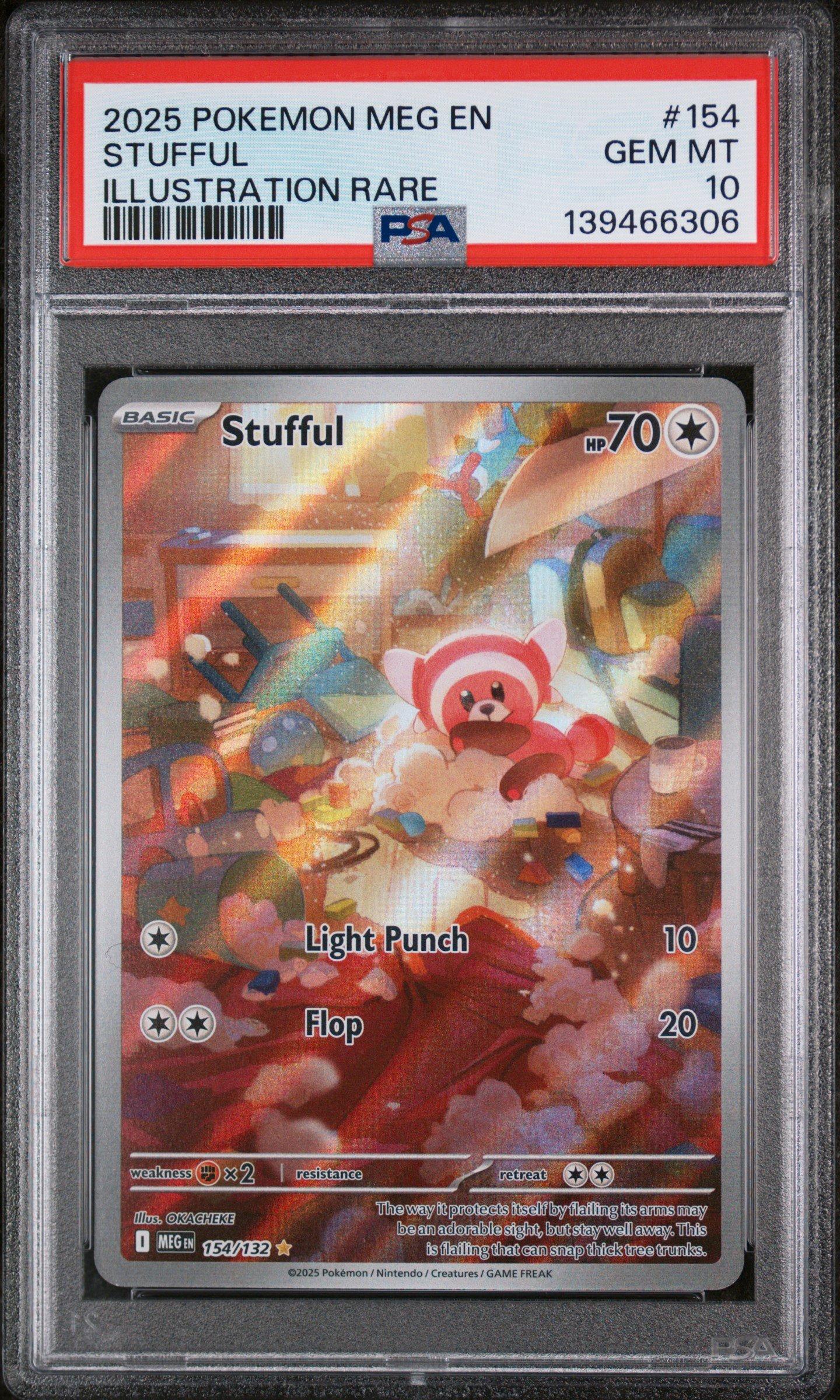 2025 Pokemon Meg En-mega Evolution 154 Stufful Illustration Rare