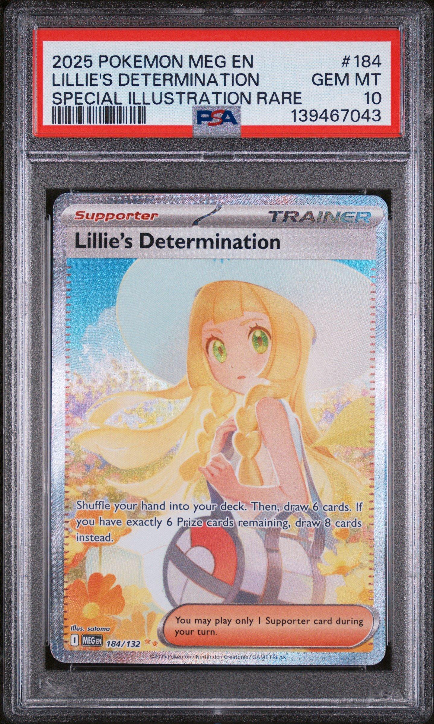 2025 Pokemon Meg En-mega Evolution 184 Lillie's Determination
