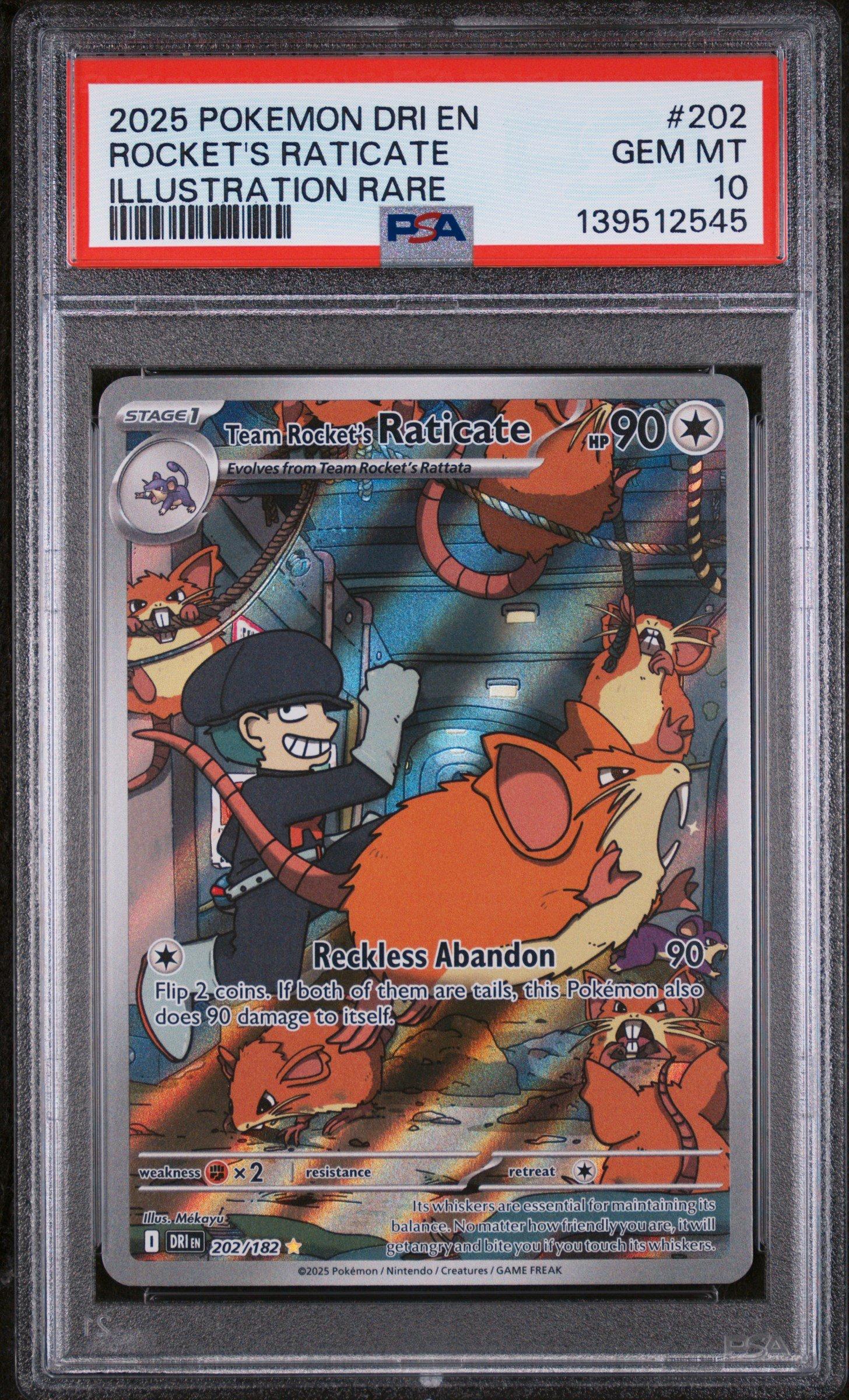 2025 Pokemon Dri En-destined Rivals 202 Team Rocket's Raticate