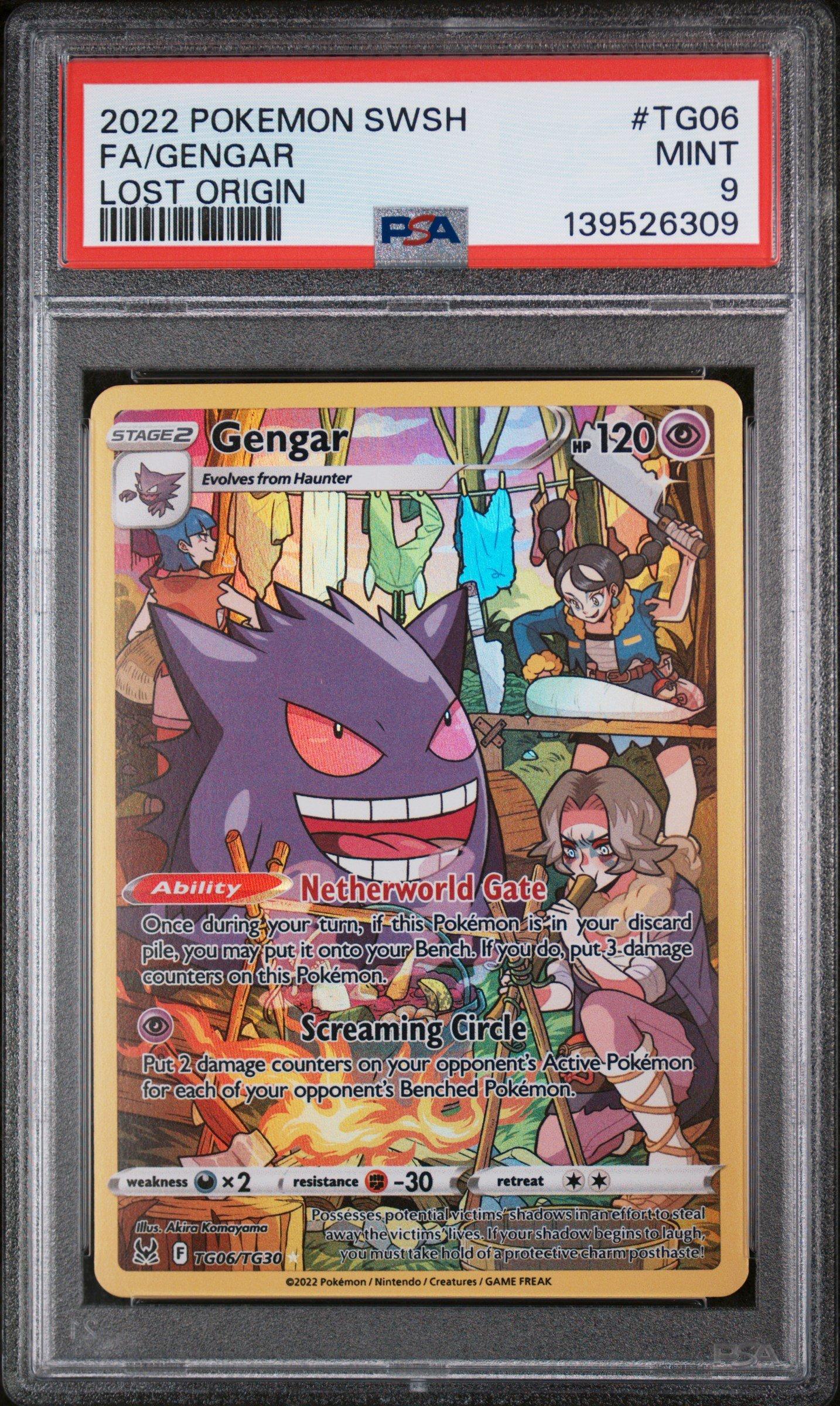 【高騰中】ロケット団のアジト PSA9 ゲンガー Gengar 旧裏 ネオ第3弾 2022 Pokemon Sword & Shield Lost Origin Tg06 Full Art/gengar PSA 9