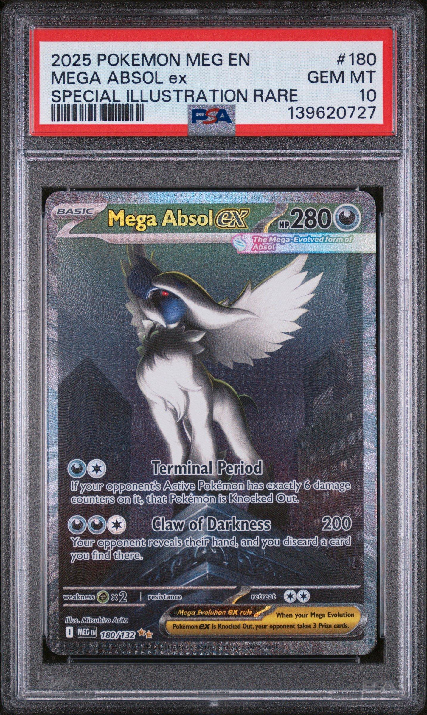 【PSA10】メガアブソルex 2025 Pokemon Meg En-mega Evolution 180 Mega Absol Ex Special