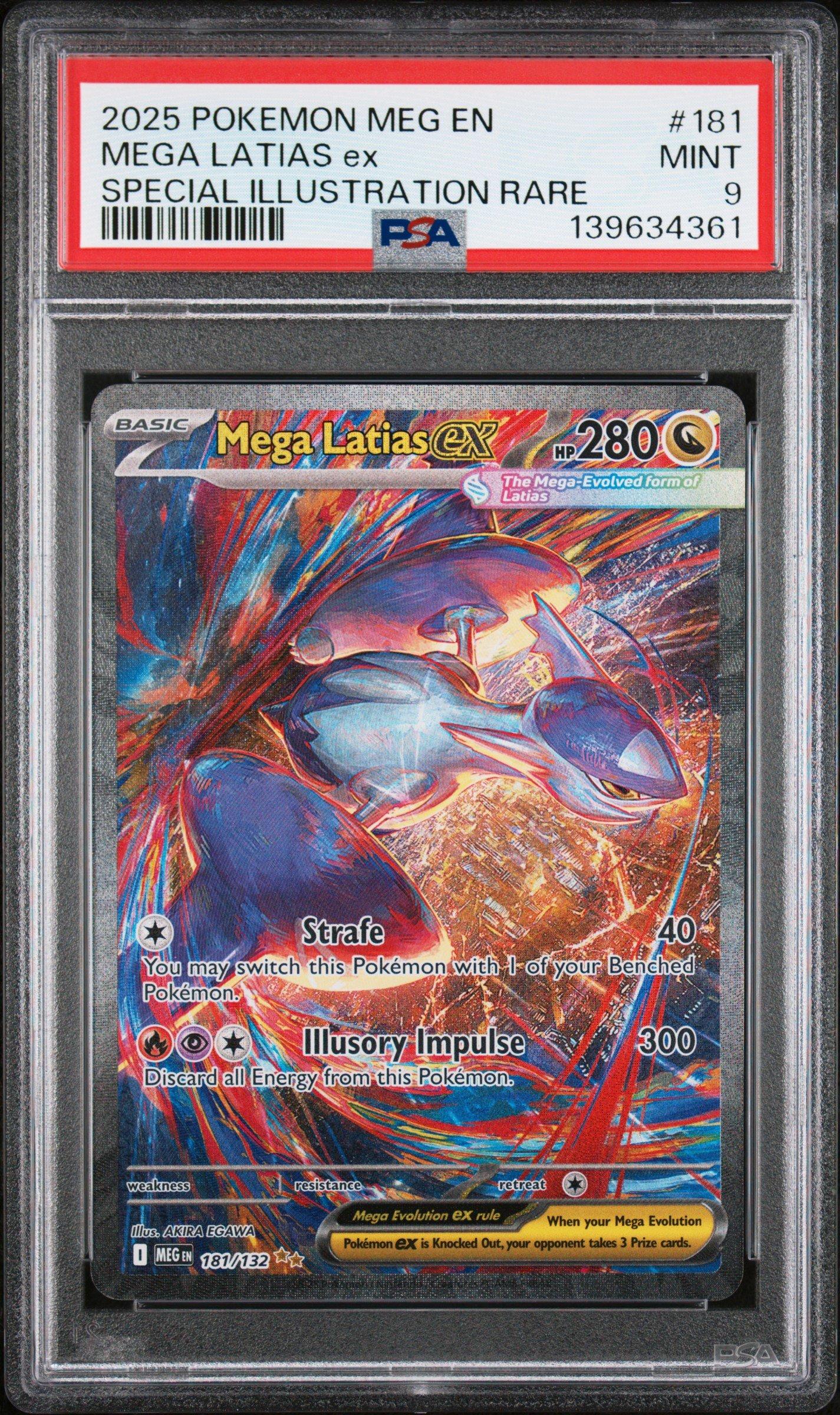 2025年 ポケモンカード MEGA LATIAS ex 2025 Pokemon Meg En-mega Evolution 181 Mega Latias Ex Special