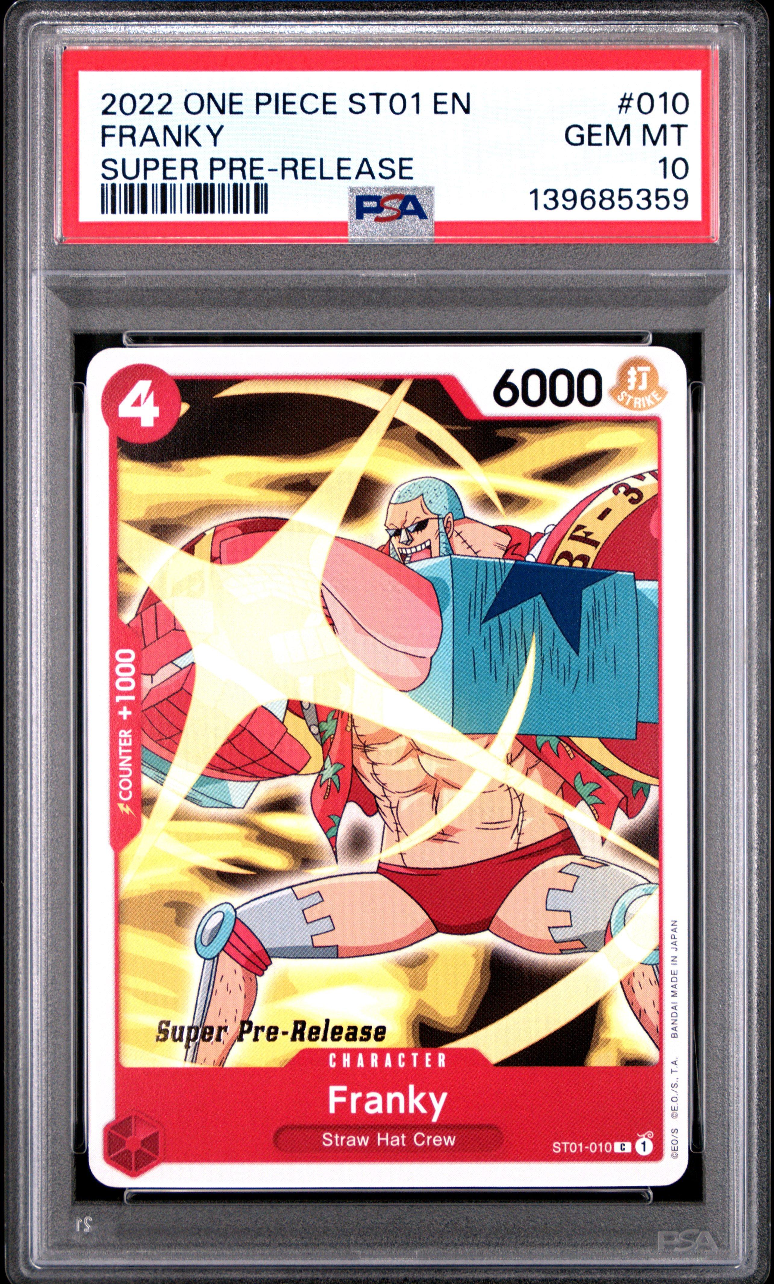 2022 One Piece Starter Deck St01-straw Hat Crew 010 Franky Super
