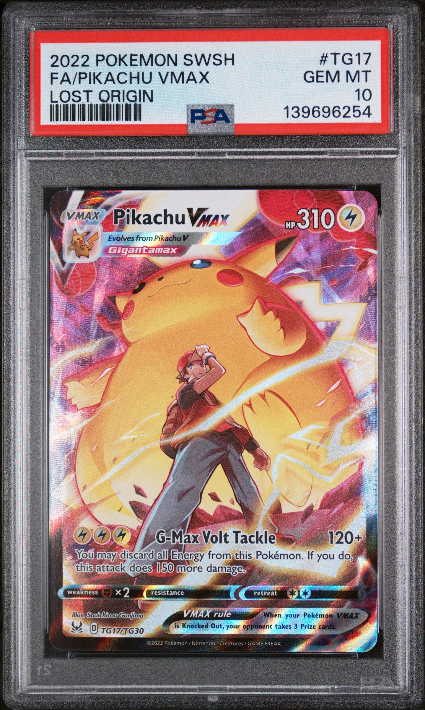 2022 Pokemon Sword & Shield Lost Origin Tg17 Full Art/pikachu Vmax