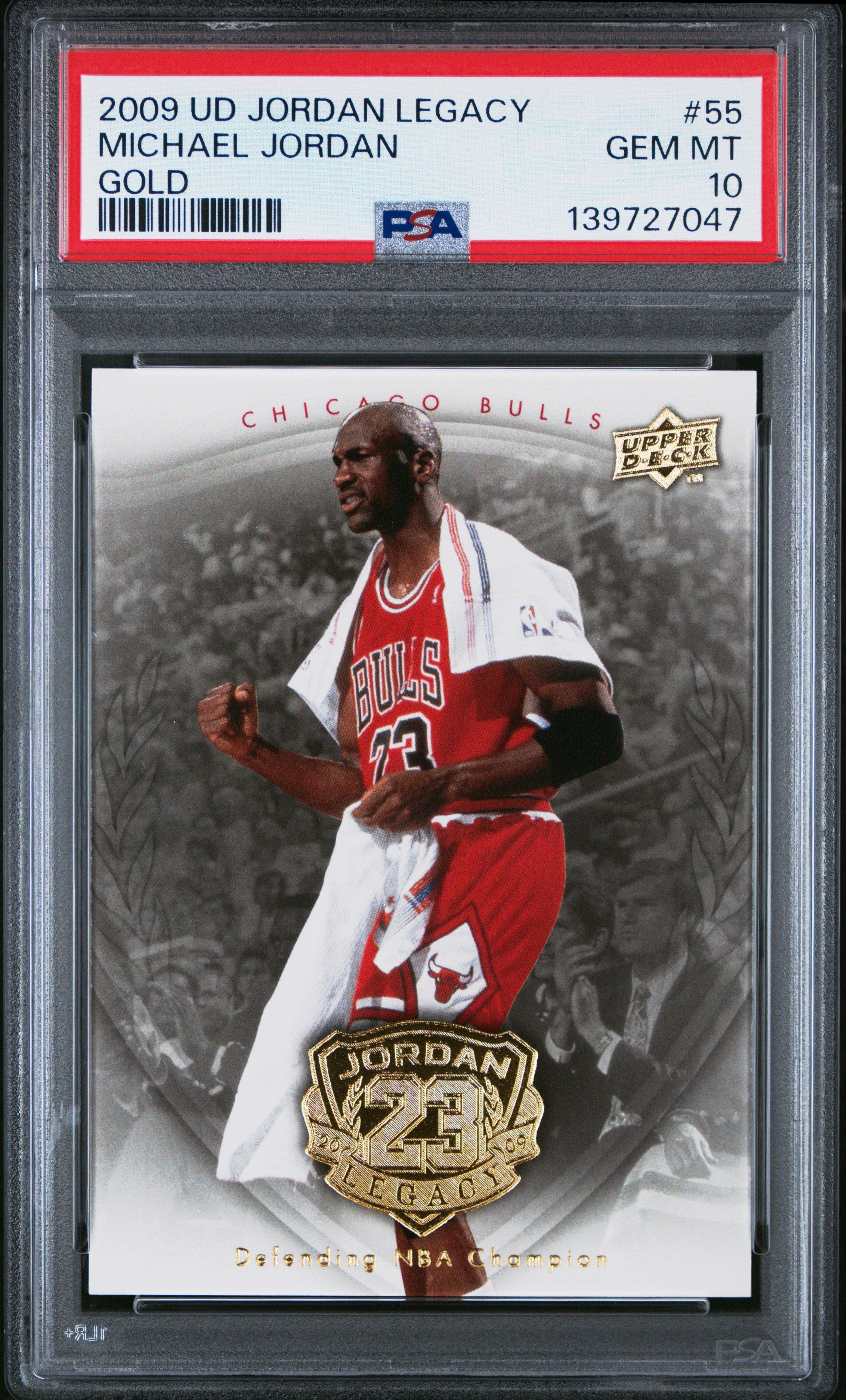 2009 Upper Deck Jordan Legacy Gold 55 Michael Jordan PSA 10