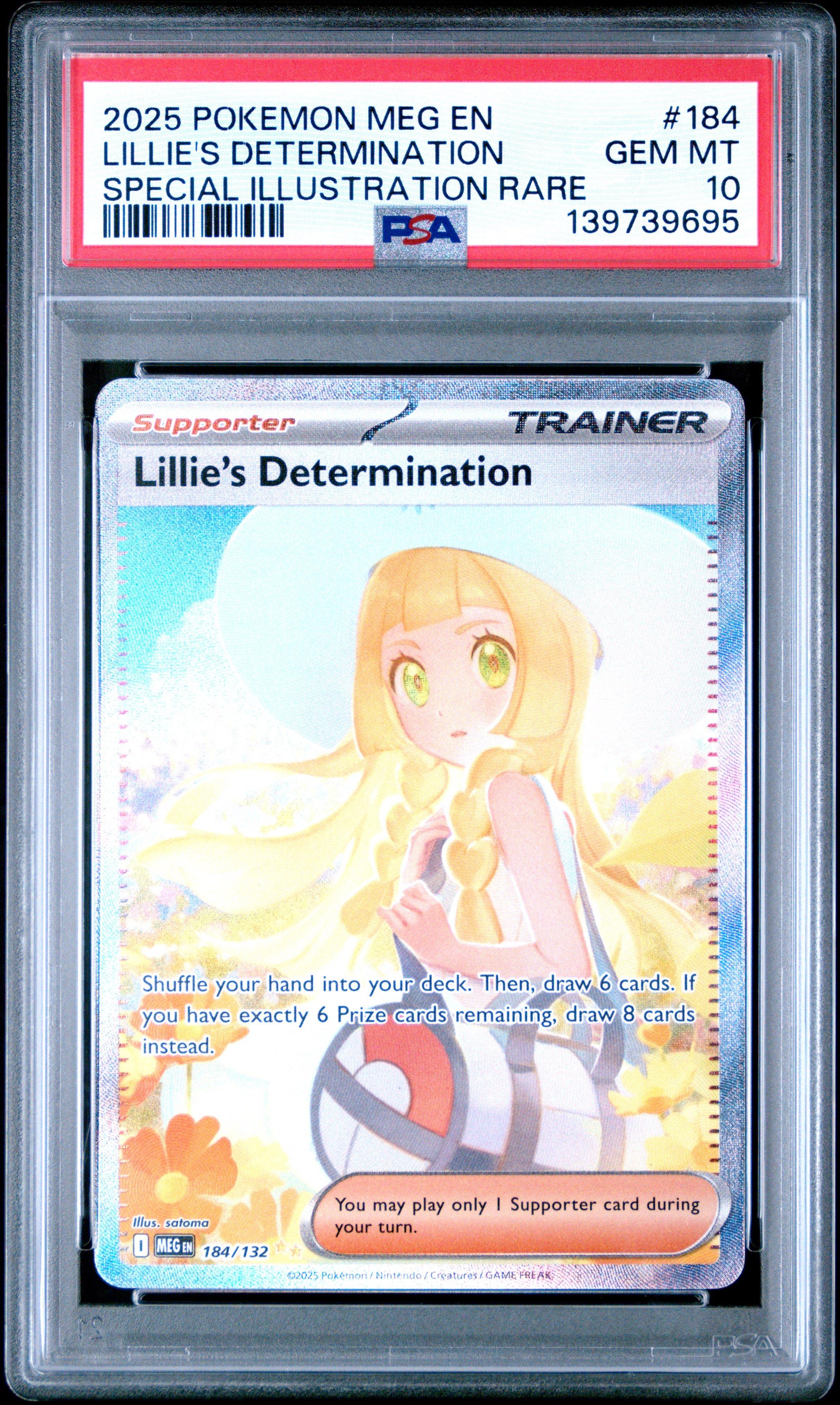 2025 Pokemon Meg En-mega Evolution 184 Lillie's Determination