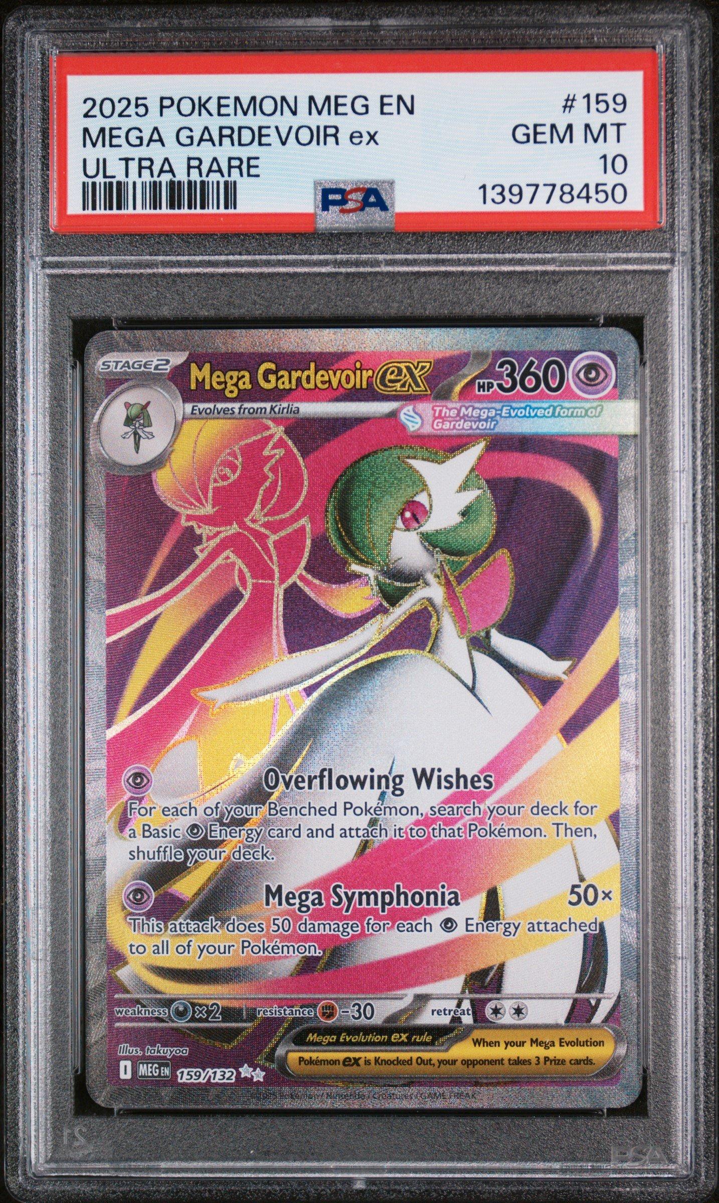 2025 Pokemon Meg En-mega Evolution 159 Mega Gardevoir Ex Ultra