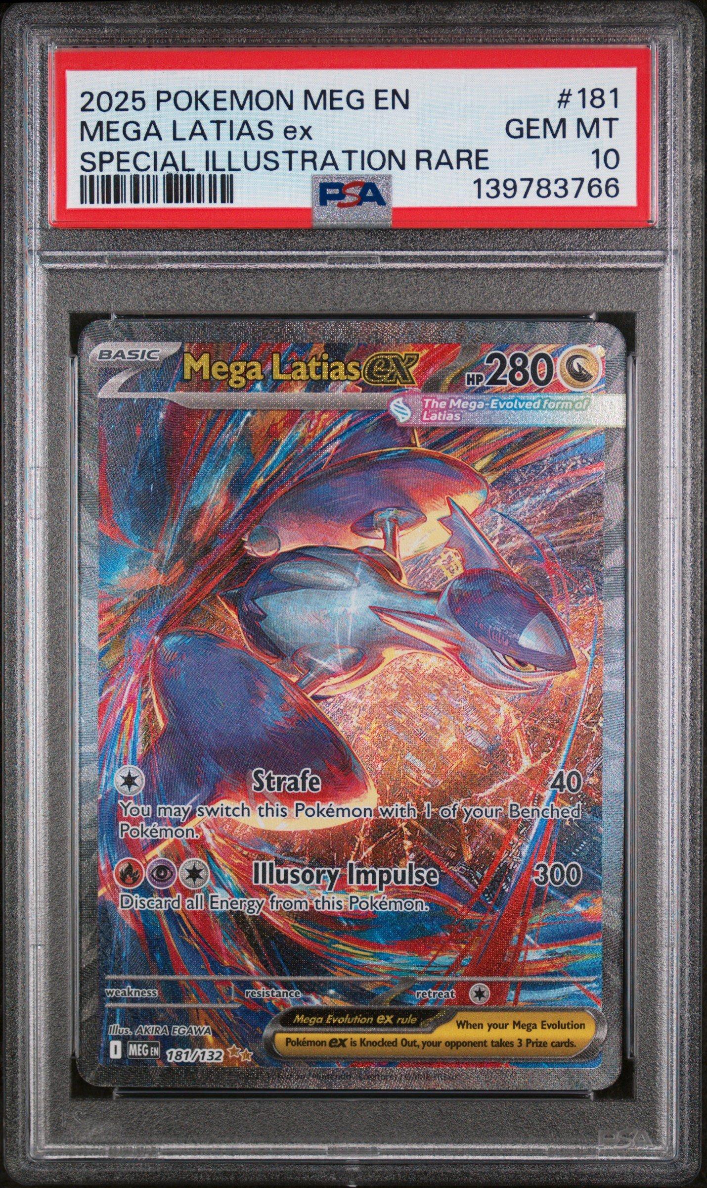 2025 Pokemon Meg En-mega Evolution 181 Mega Latias Ex Special