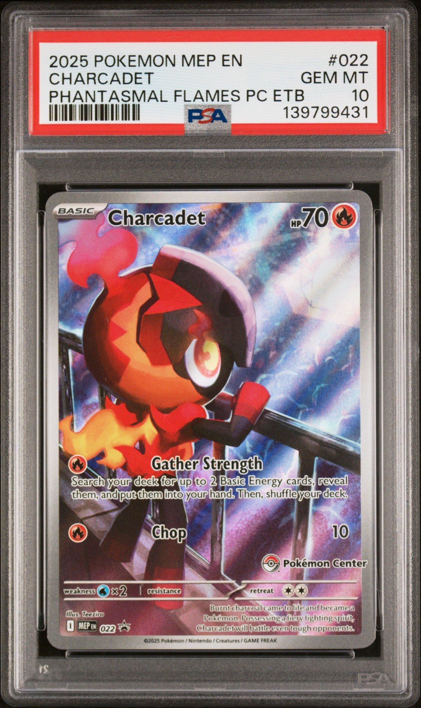 2025 Pokemon Mep En-me Black Star Promo 022 Charcadet Phantasmal