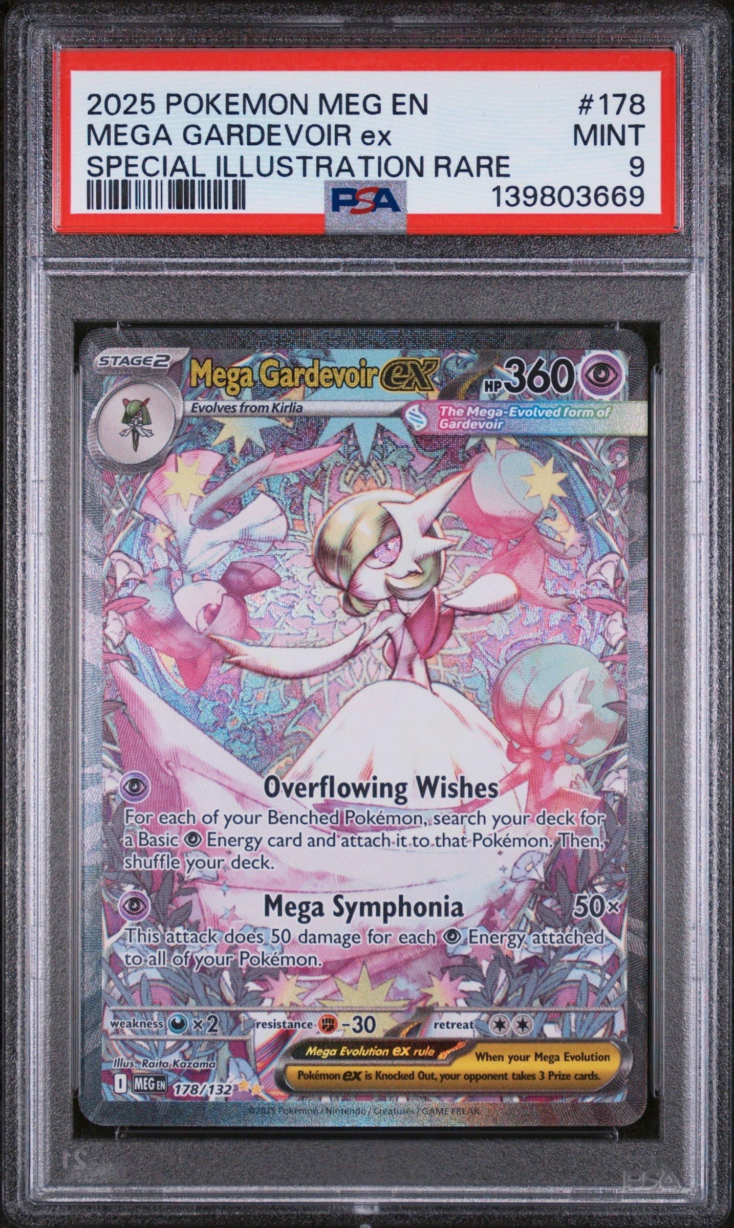2025 Pokemon Meg En-mega Evolution 178 Mega Gardevoir Ex Special