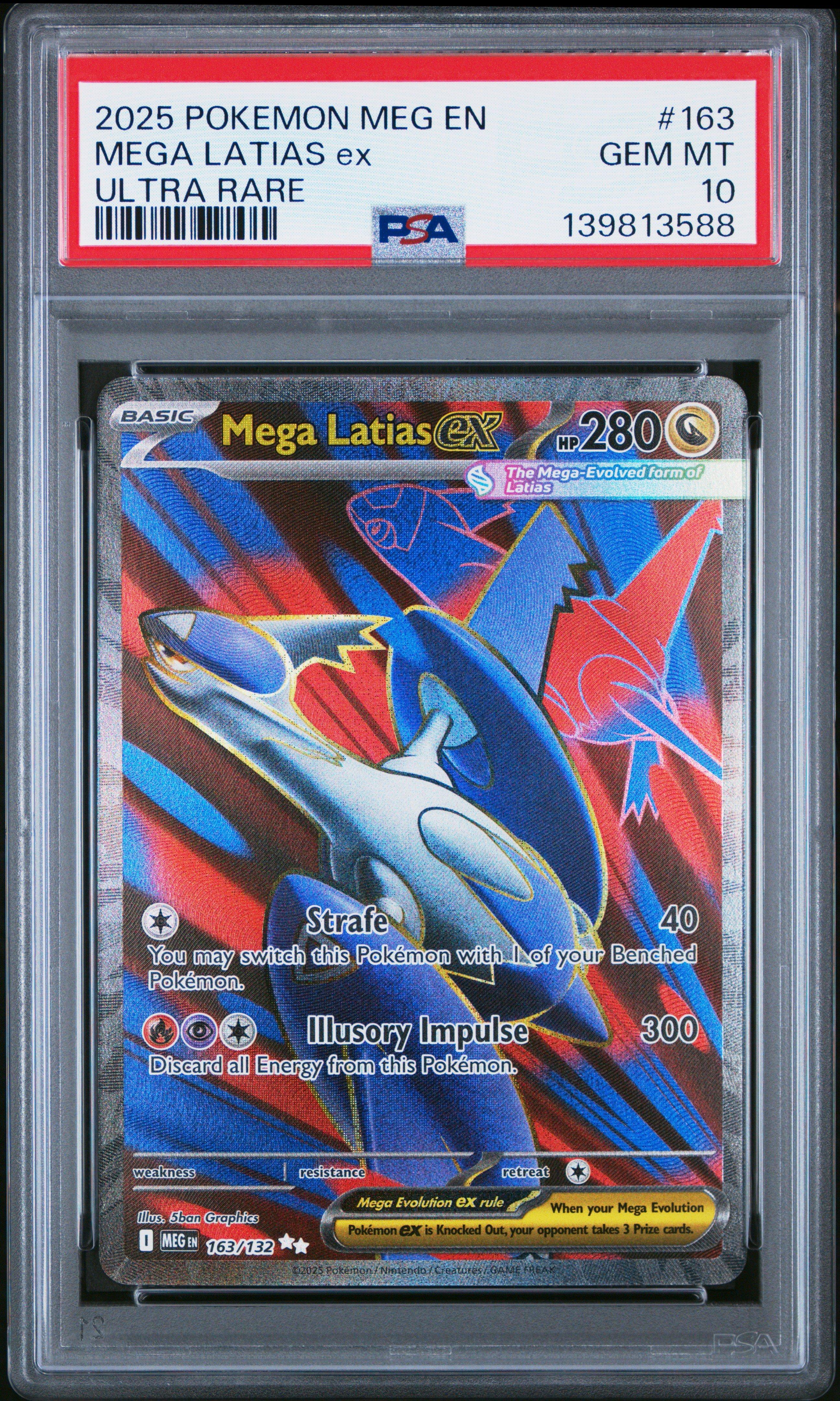 2025 Pokemon Meg En-mega Evolution 163 Mega Latias Ex Ultra Rare