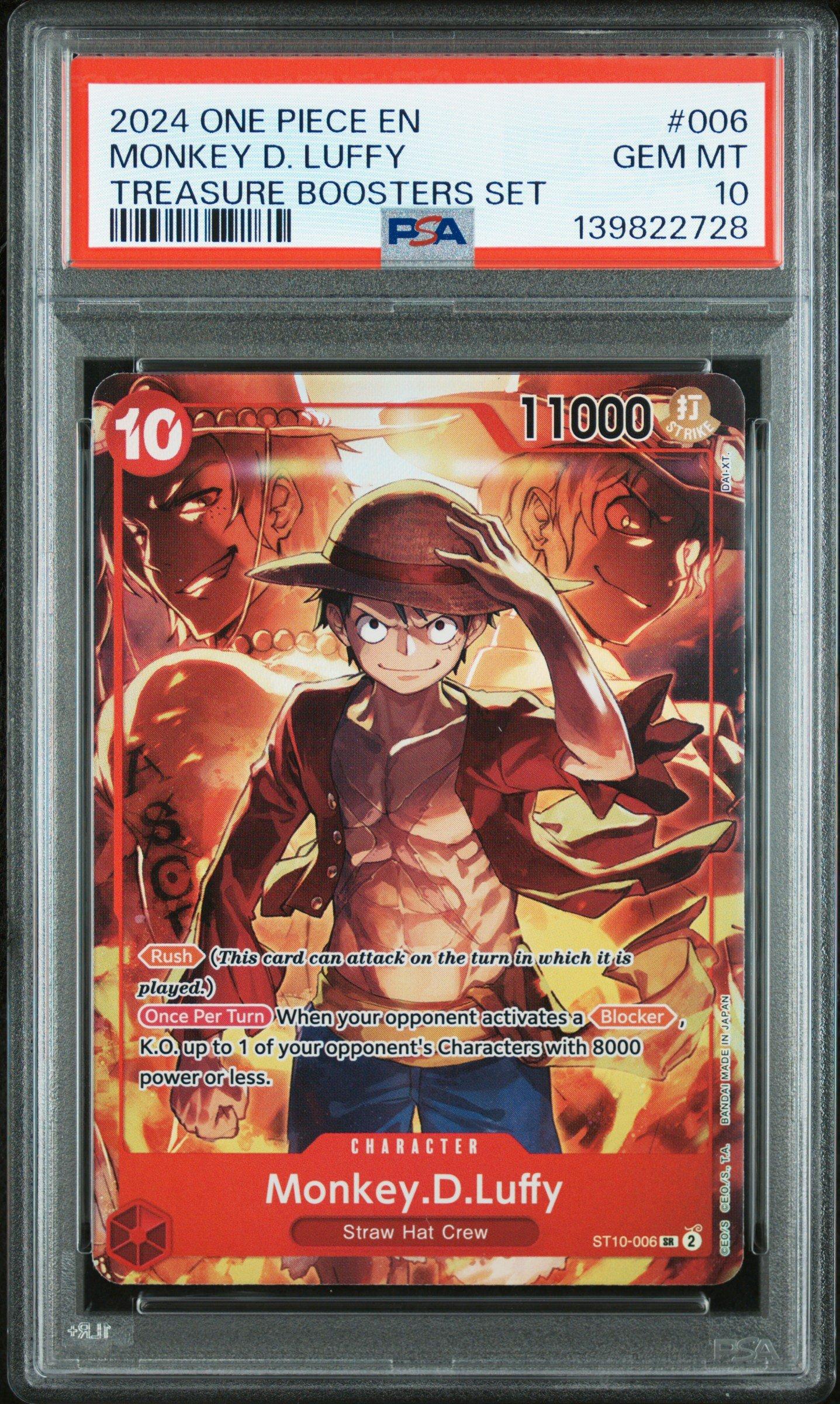 2024 One Piece Promos 006 Monkey D. Luffy Treasure Boosters Set