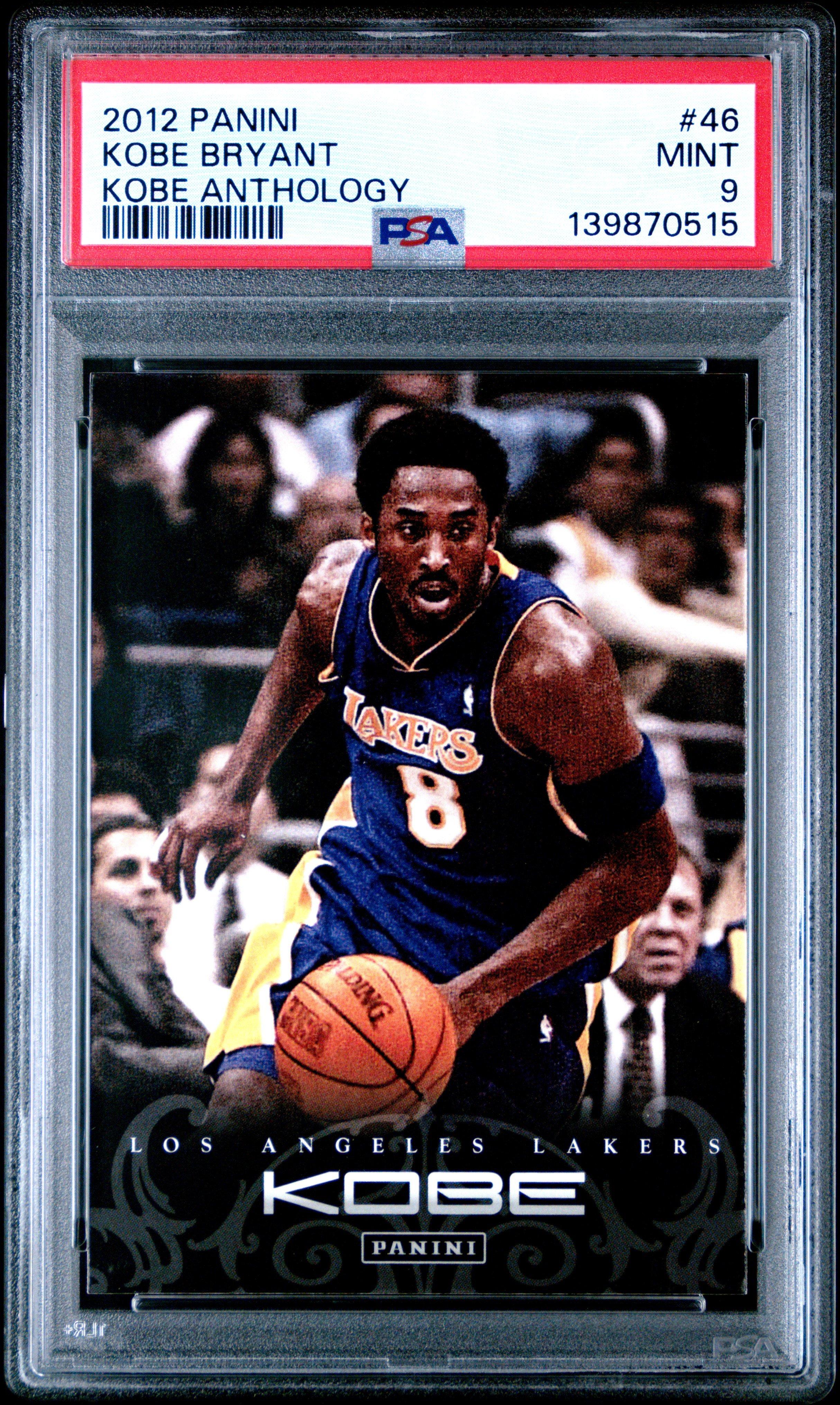 2012 Panini Kobe Anthology 46 Kobe Bryant PSA 9 Graded Card | GameStop