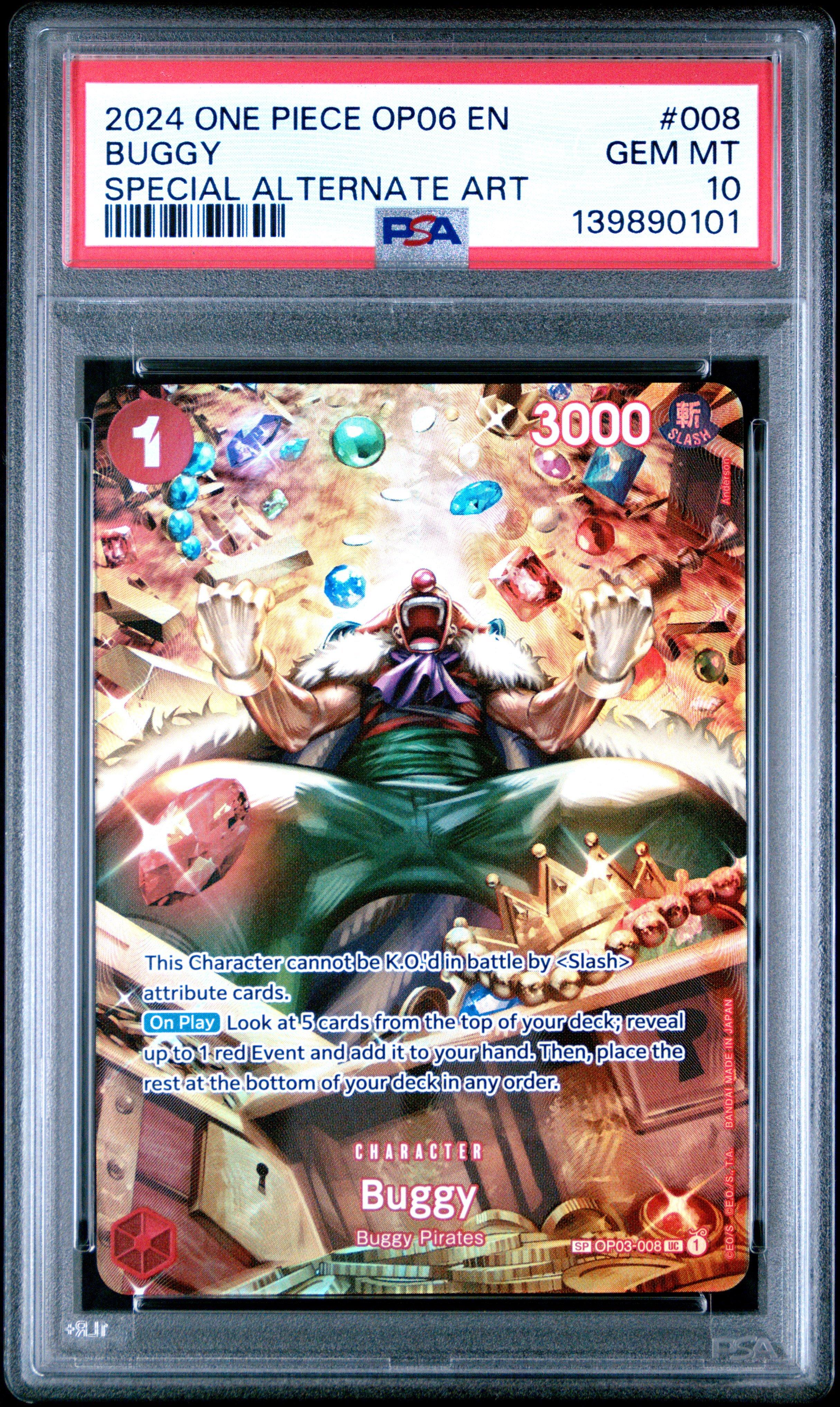 2024 One Piece Op06-wings Of The Captain 008 Buggy Special