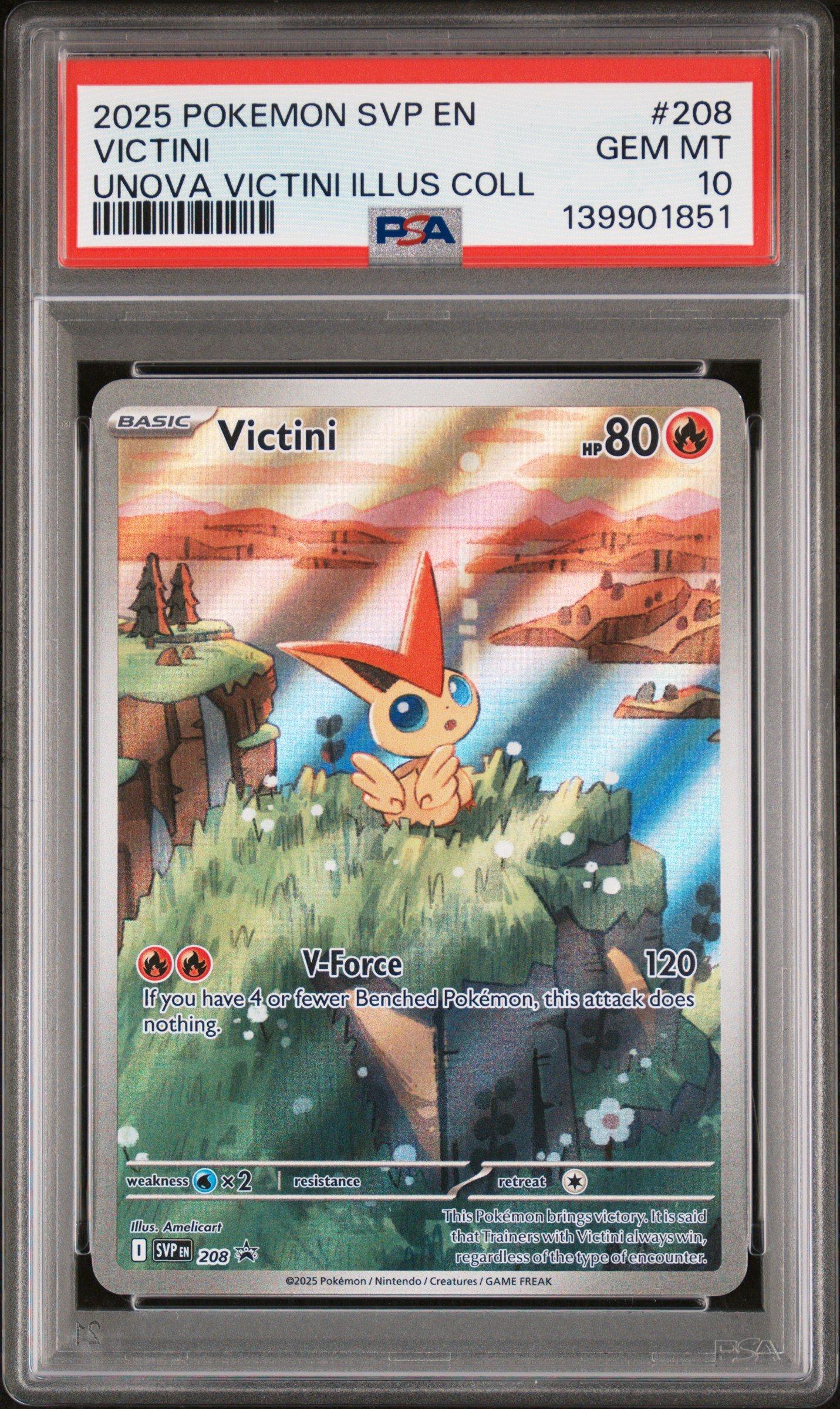 【PSA10】 Victini 208 SVP ポケモンカード　ジャンボカード 2025 Pokemon Svp En-sv Black Star Promo 208 Victini Unova Victini