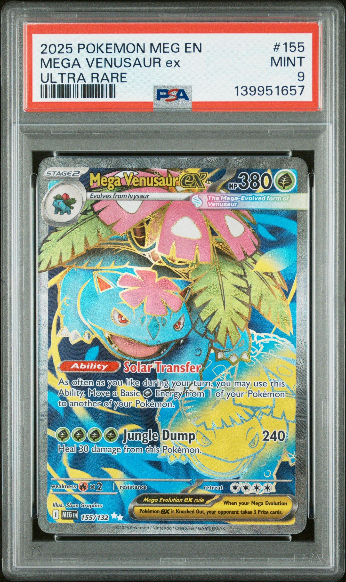 2025 Pokemon Meg En-mega Evolution 155 Mega Venusaur Ex Ultra Rare