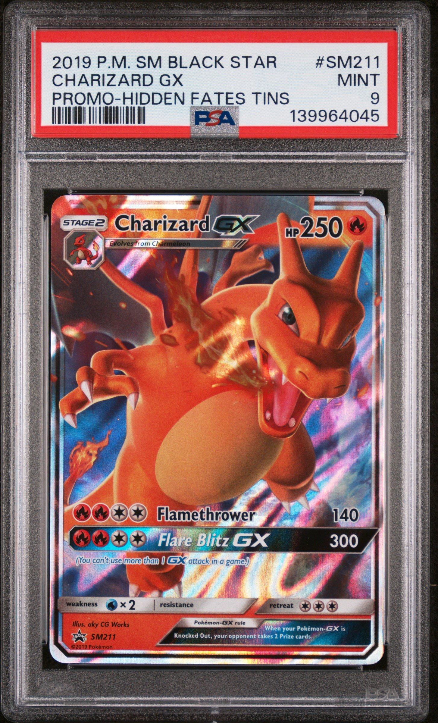 charizard pokemon card hidden fates Pokmon TCG: Hidden Fates Tin (Charizard-GX)