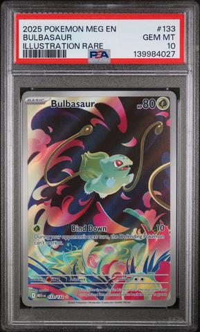 2025 Pokemon Meg En-mega Evolution 133 Bulbasaur Illustration Rare