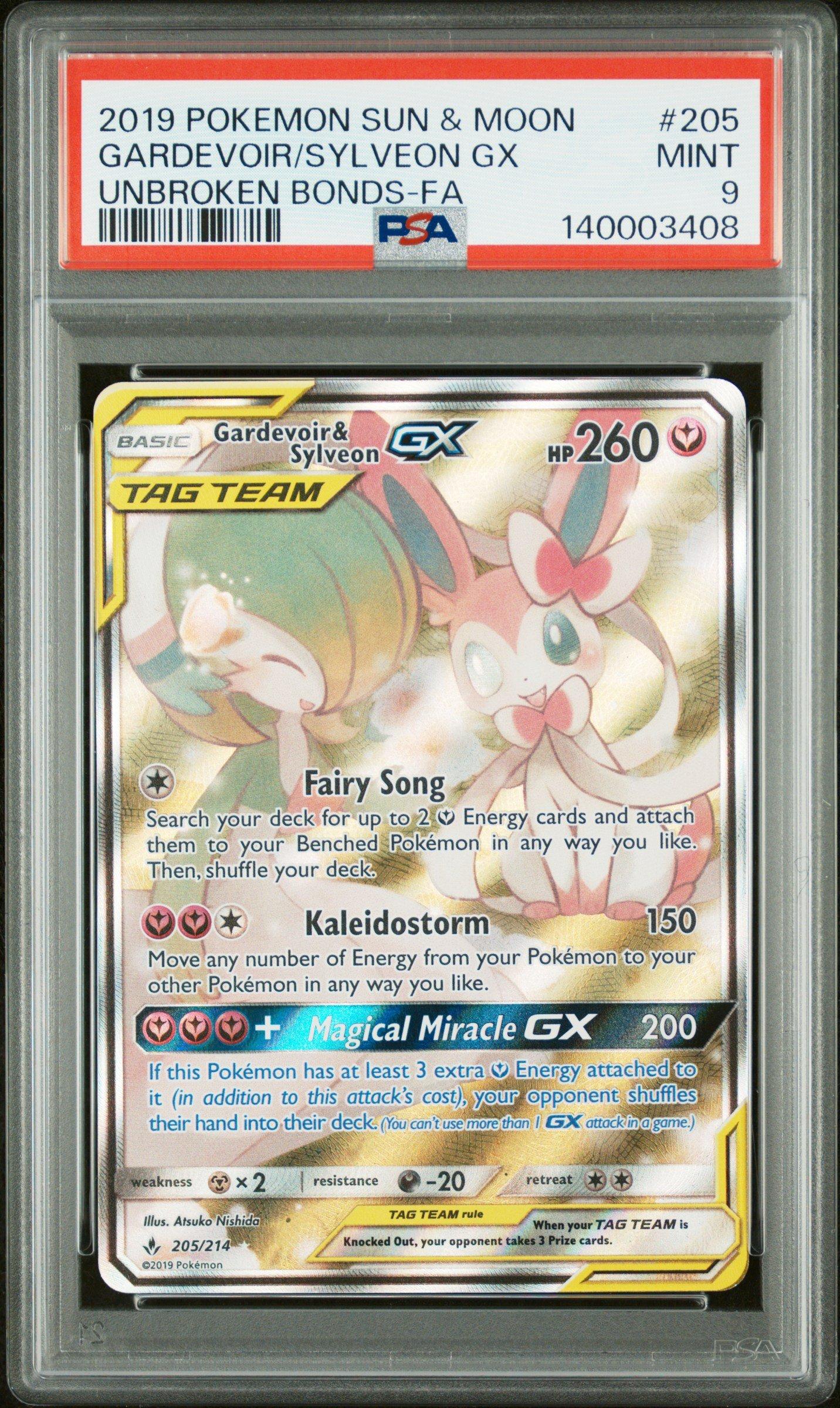 2019 Pokemon Sun & Moon Unbroken Bonds 205 Full Art/gardevoir
