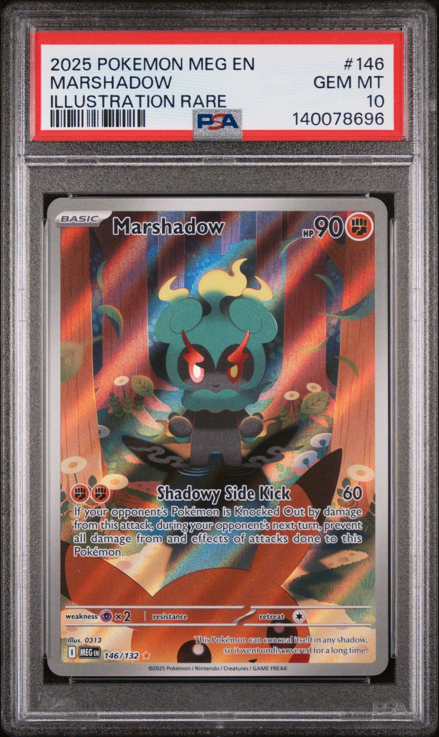 2025 Pokemon Meg En-mega Evolution 146 Marshadow Illustration Rare