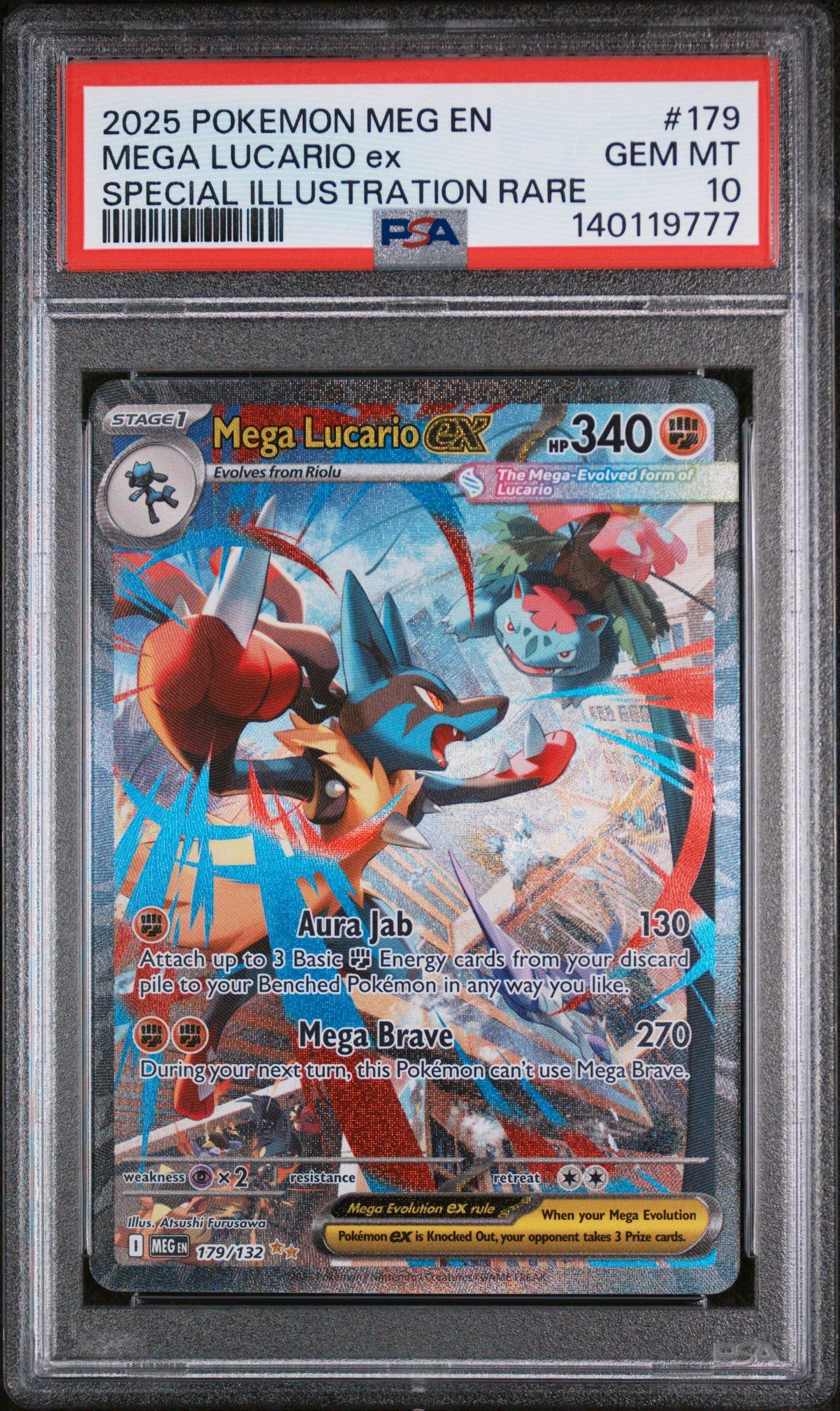 2025 Pokemon Meg En-mega Evolution 179 Mega Lucario Ex Special