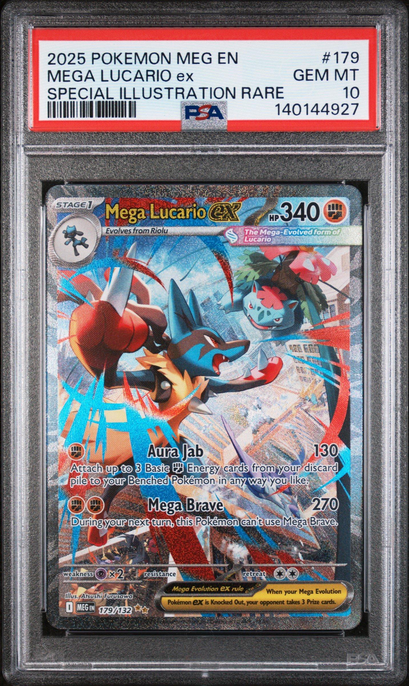 2025 Pokemon Meg En-mega Evolution 179 Mega Lucario Ex Special