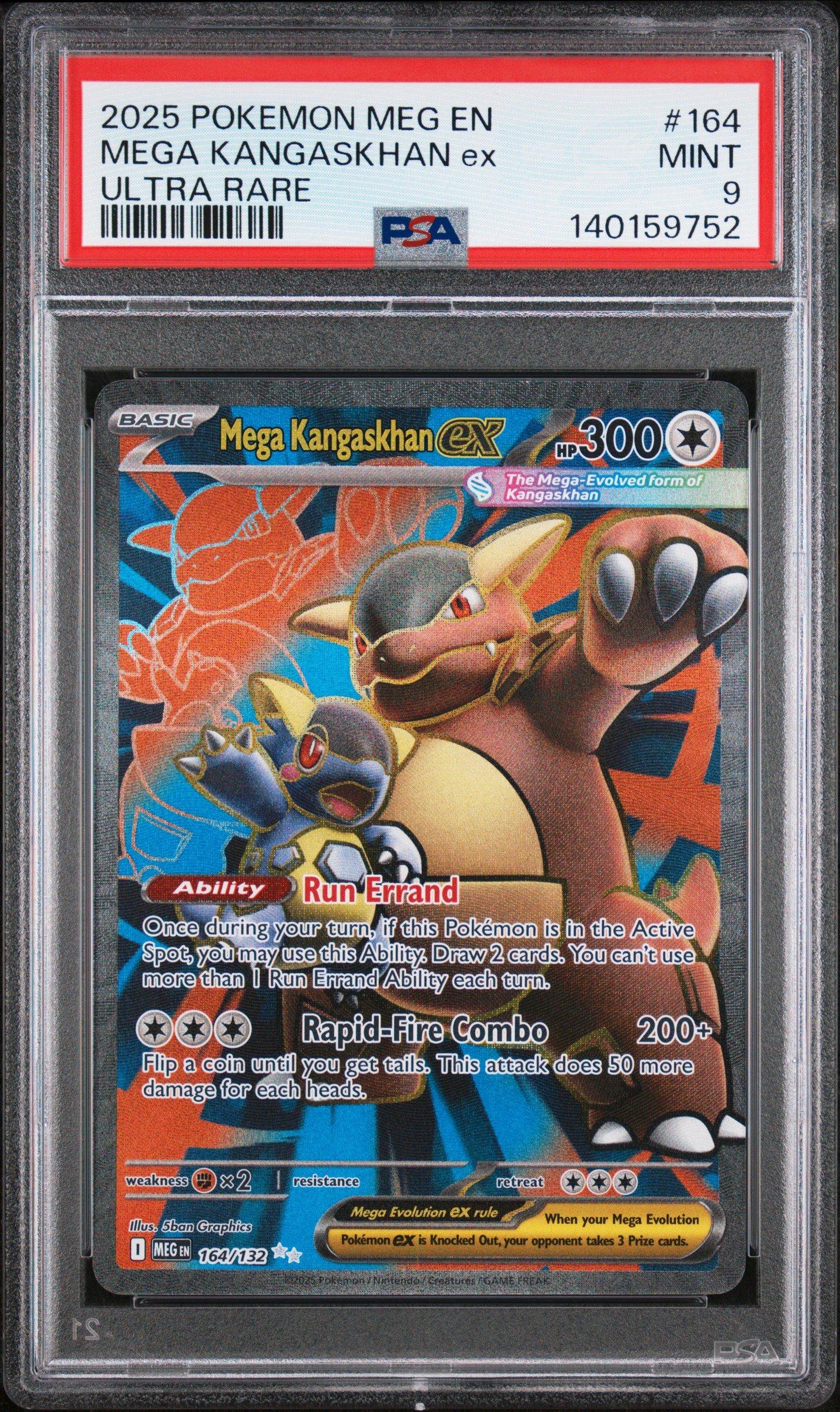 2025 Pokemon Meg En-mega Evolution 164 Mega Kangaskhan Ex Ultra