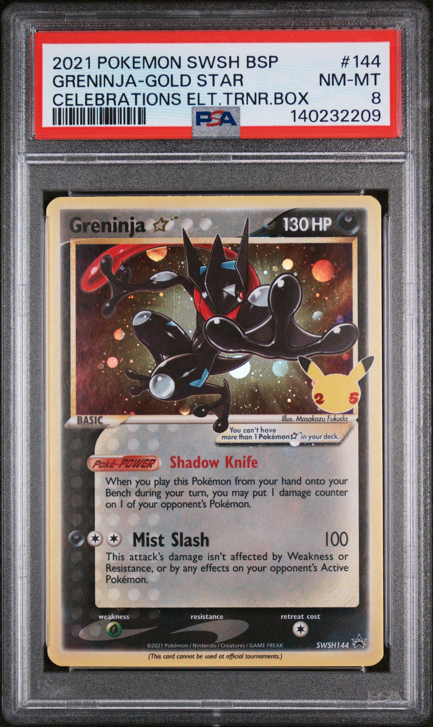2021 Pokemon Swsh Black Star Promo 144 Greninja-gold Star