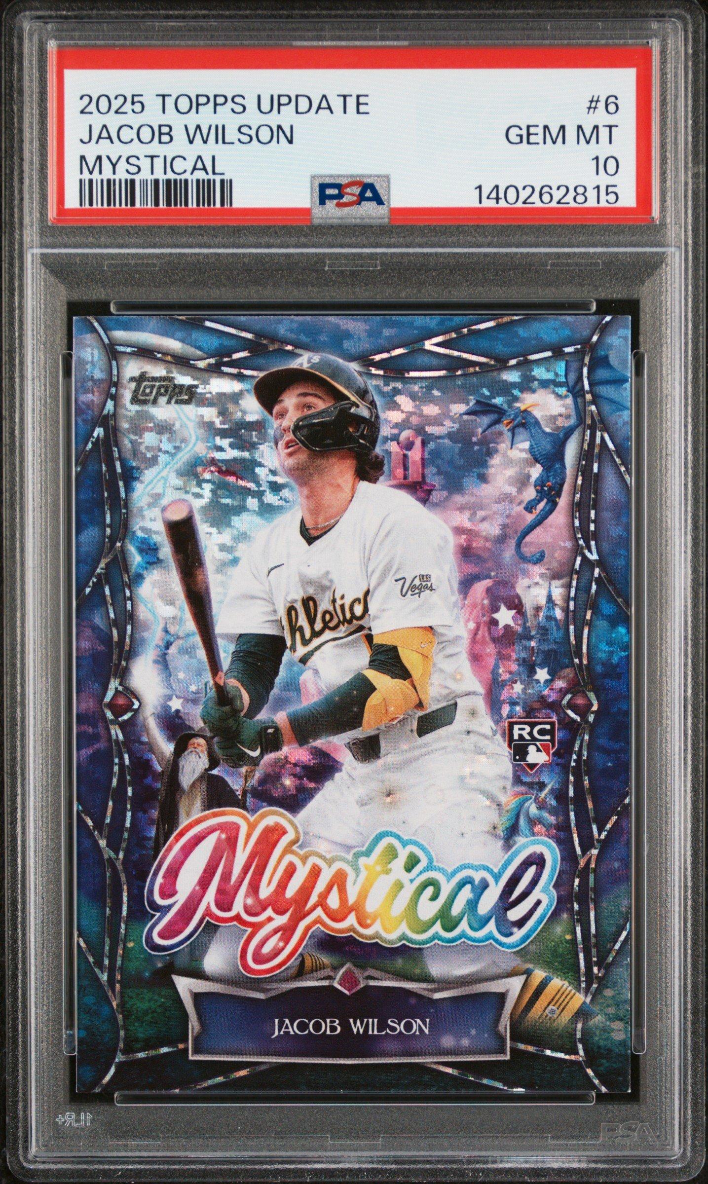 jacob wilson mtg card 2025 Topps Update Mystical 6 Jacob Wilson PSA 10 Graded Card