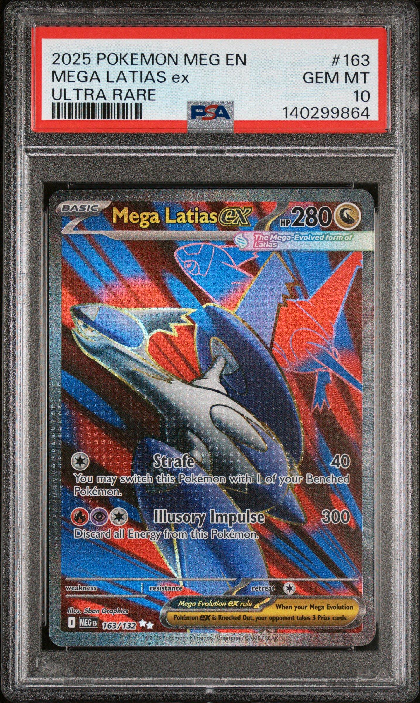 2025 Pokemon Meg En-mega Evolution 163 Mega Latias Ex Ultra Rare