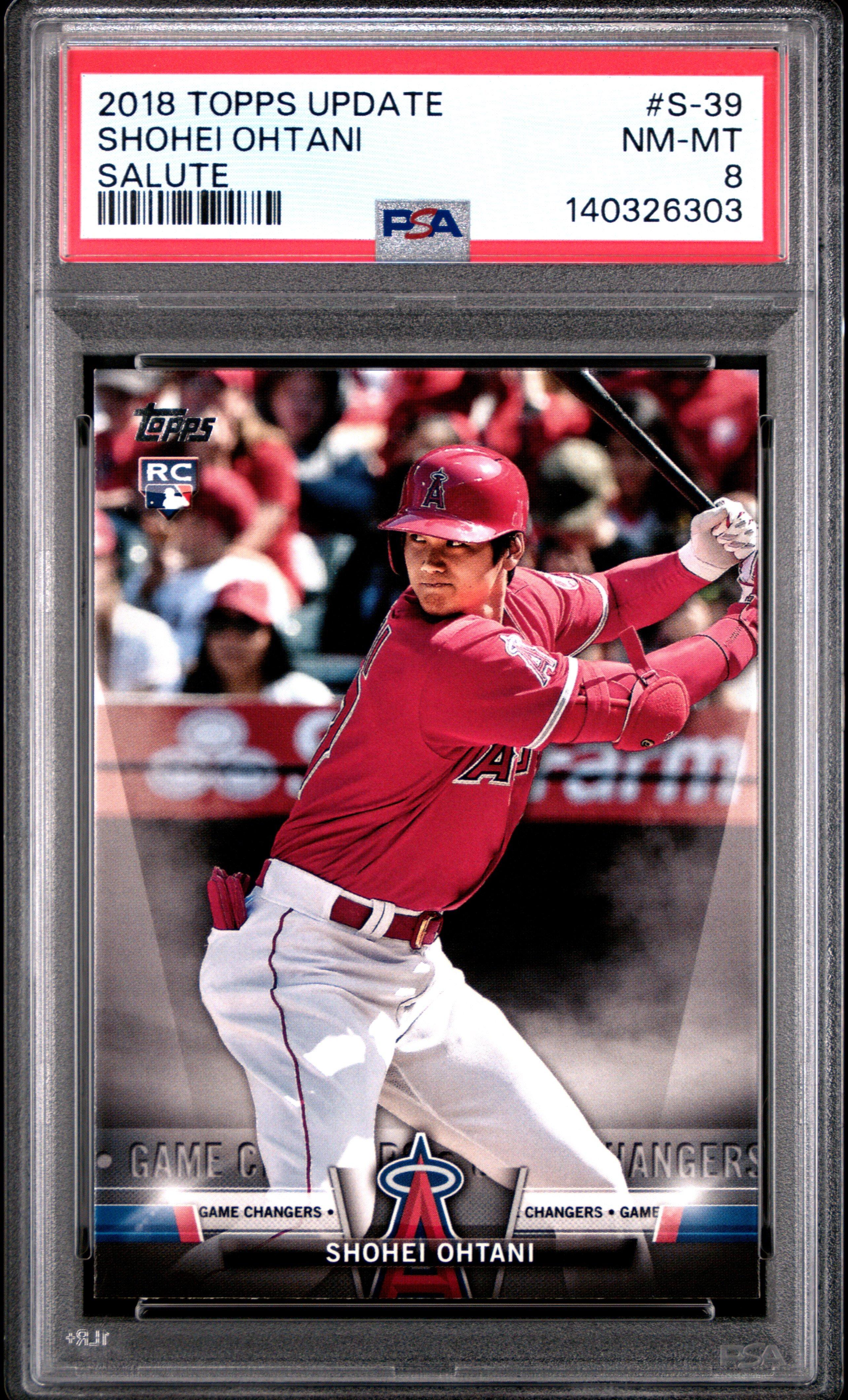 2018 Topps Update Salute S-39 Shohei Ohtani PSA 8