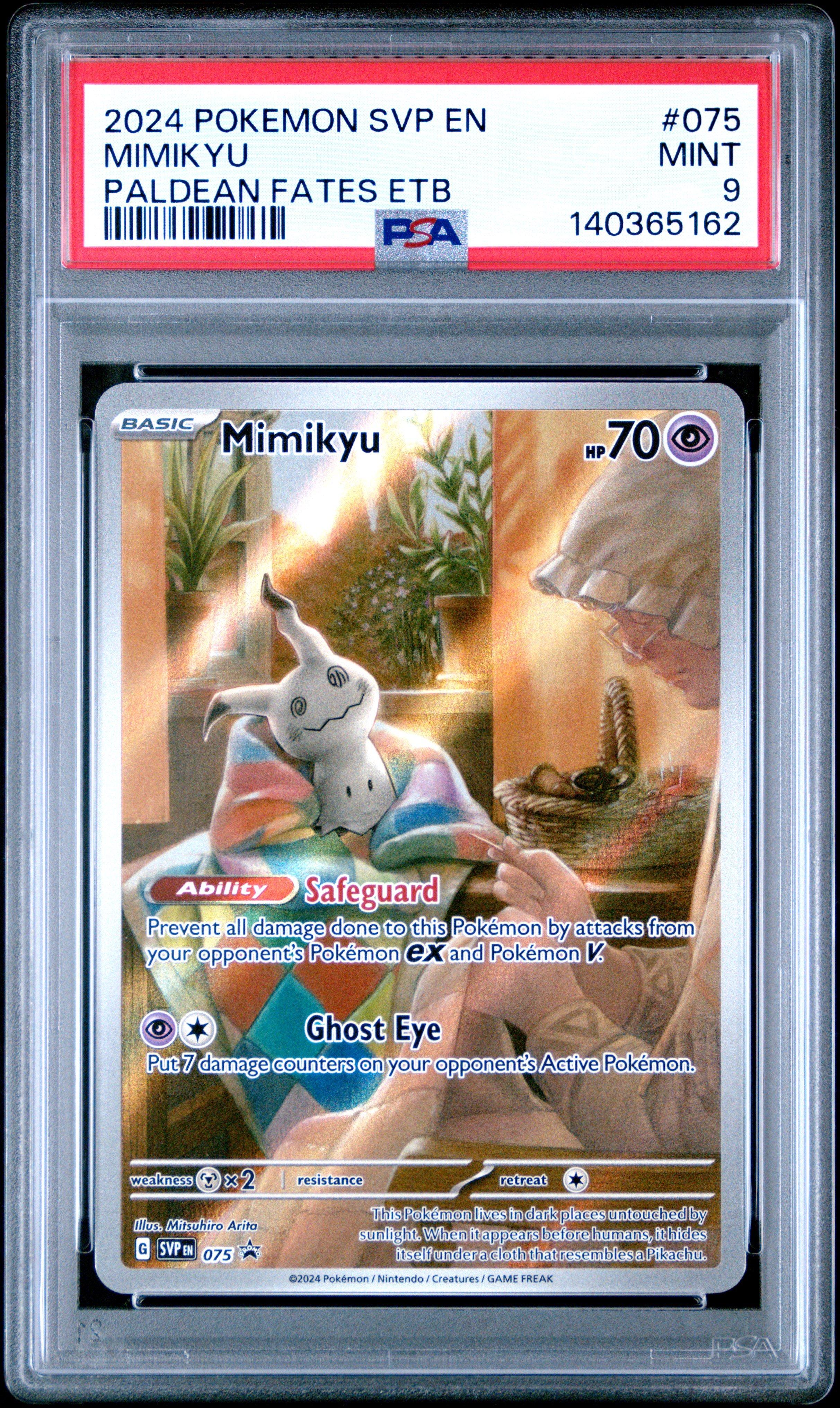 ドロップ デメキン 2024 Pokemon Svp En-sv Black Star Promo 075 Mimikyu Paldean Fates