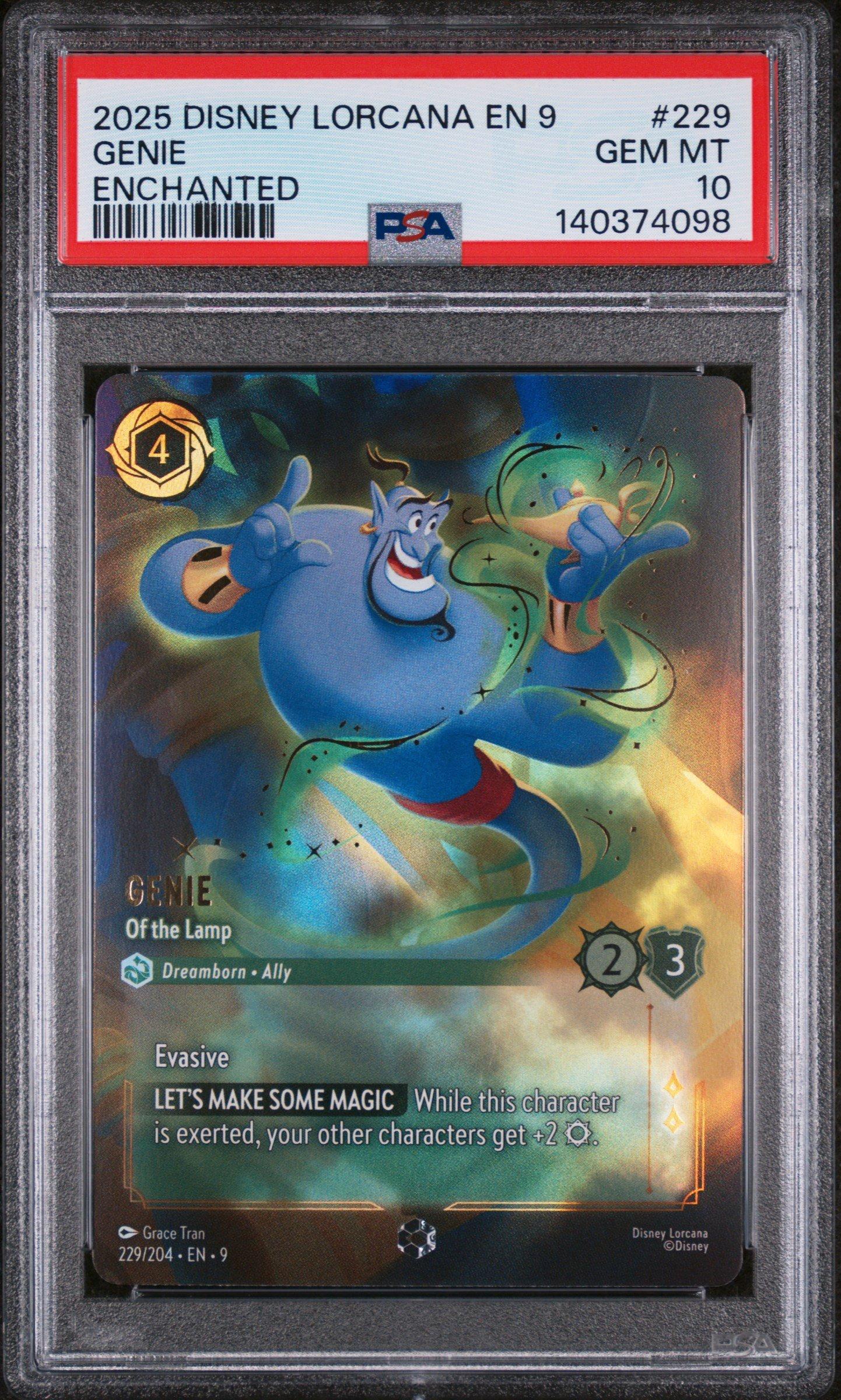 2025 Disney Lorcana En 9-fabled 229 Genie - Of The Lamp Enchanted