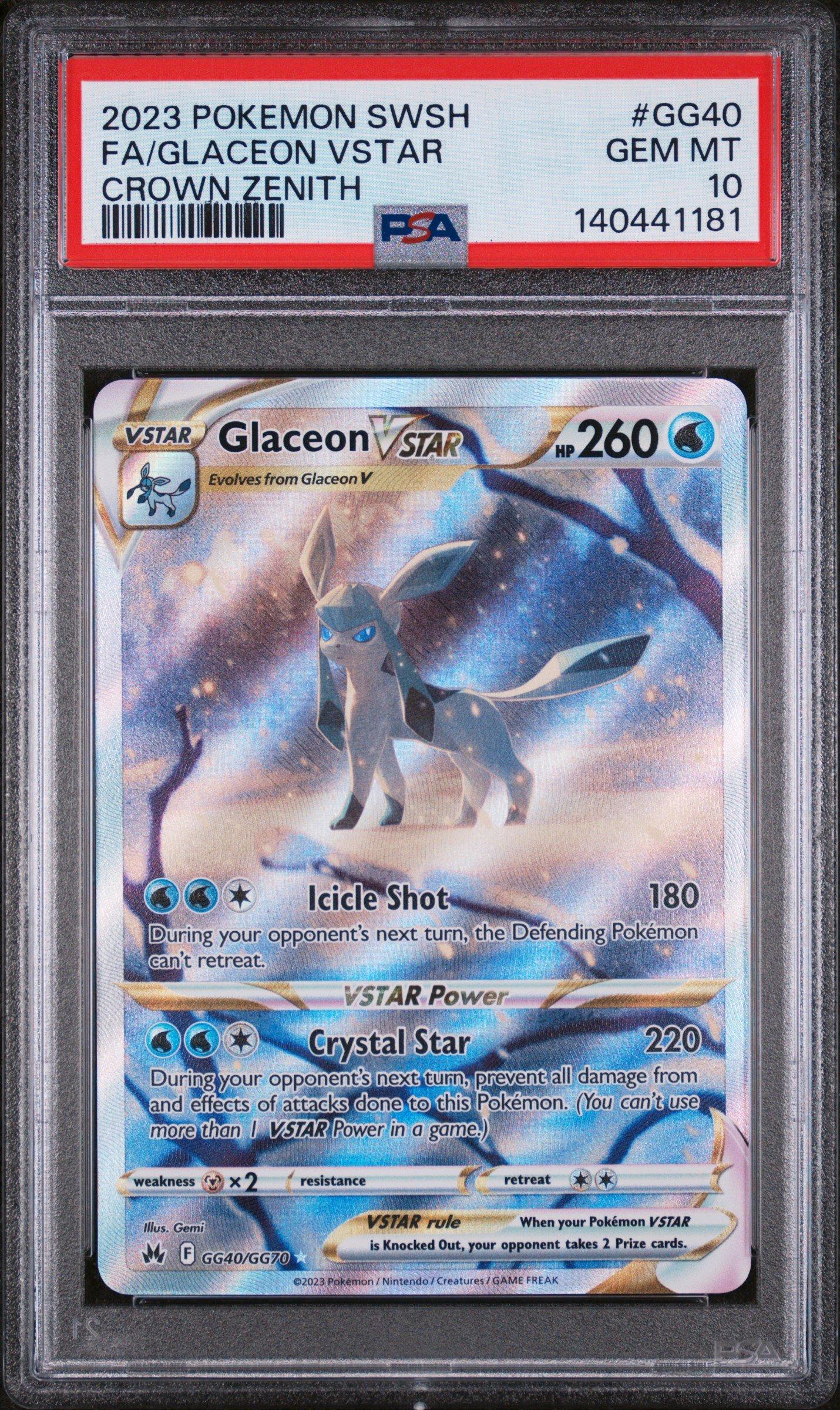 2023 Pokemon Sword And Shield Crown Zenith Gg40 Full Art/glaceon