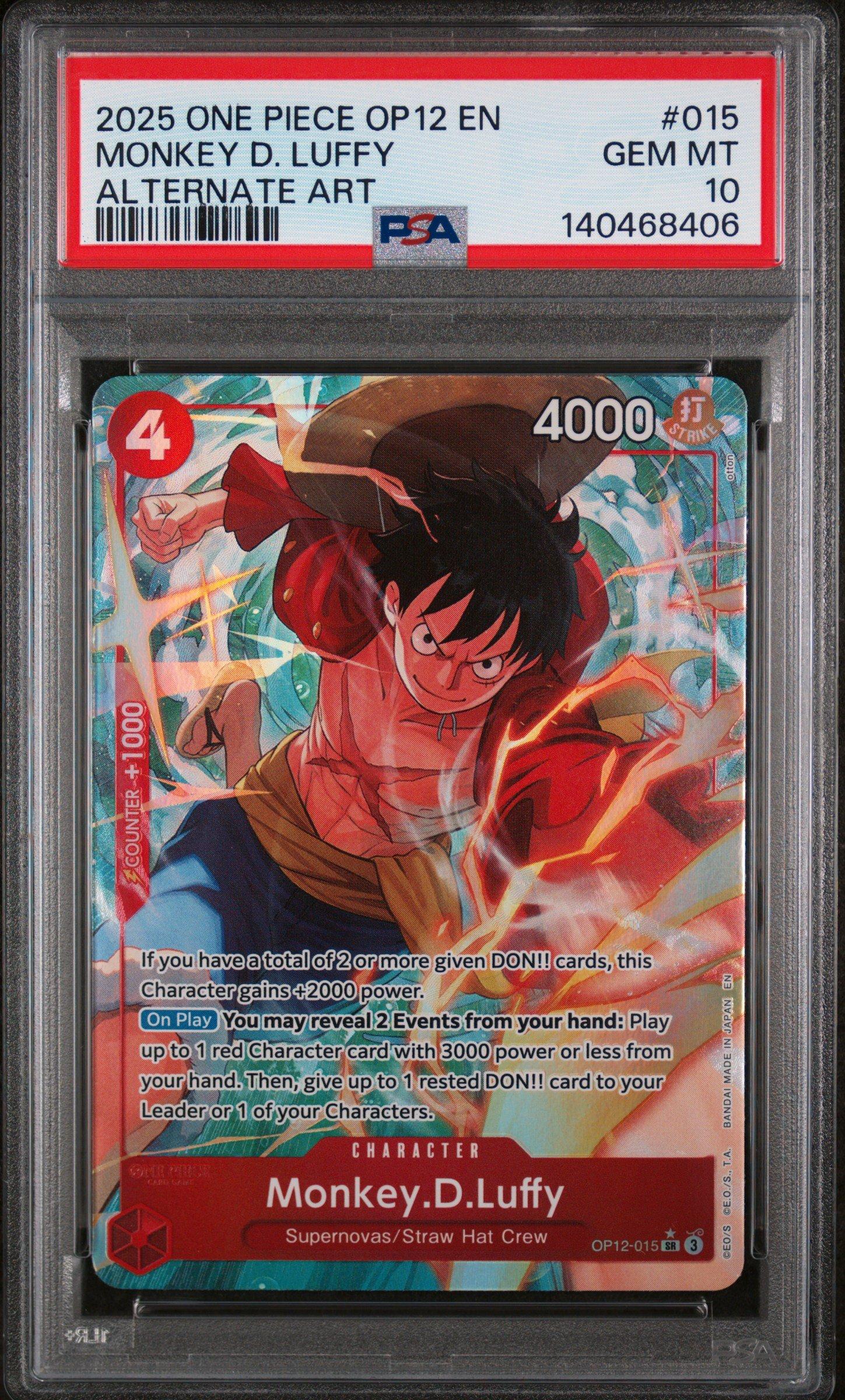 2025 One Piece Op12-legacy Of The Master 015 Monkey D. Luffy