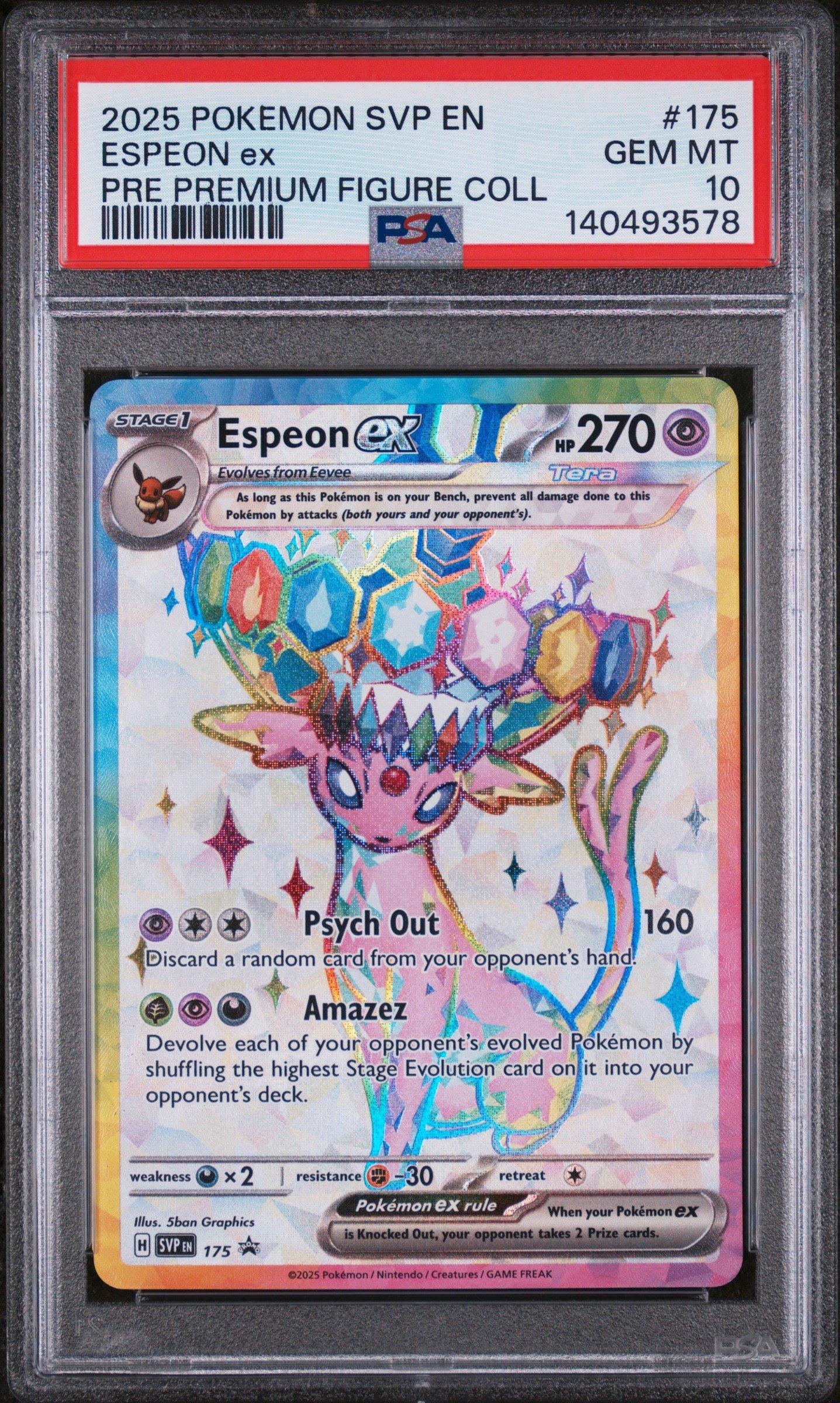 2025 Pokemon Svp En-sv Black Star Promo 175 Espeon Ex Prismatic
