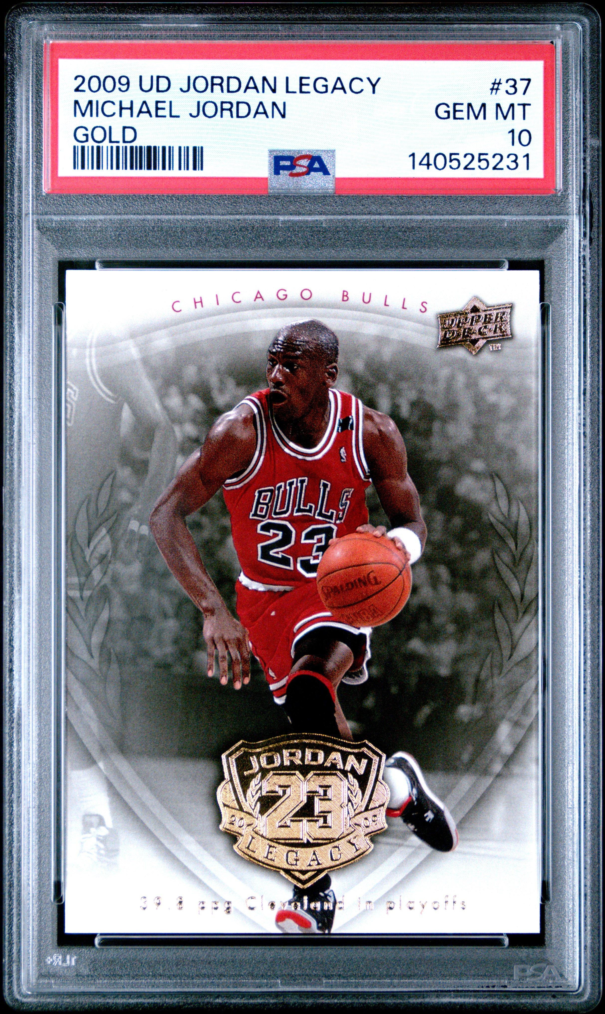 2009 Upper Deck Jordan Legacy Gold 37 Michael Jordan PSA 10 Graded