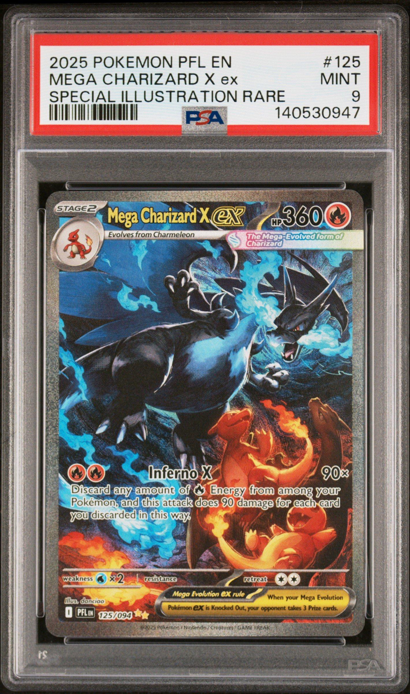 ポケファイ 2025 Pokemon Pfl En-phantasmal Flames 125 Mega Charizard X Ex