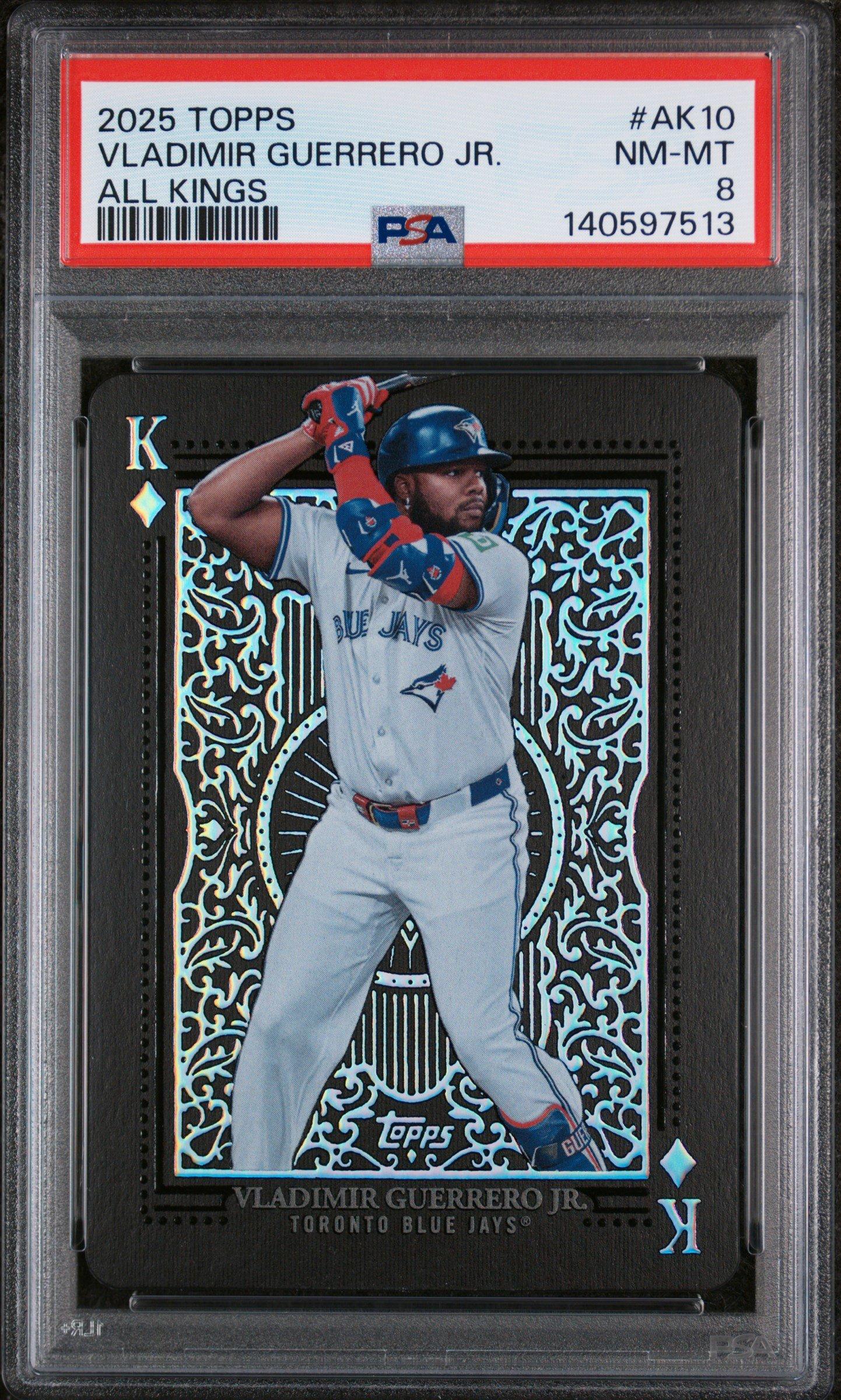 2025 Topps All Kings Ak10 Vladimir Guerrero Jr. PSA 8 Graded Card