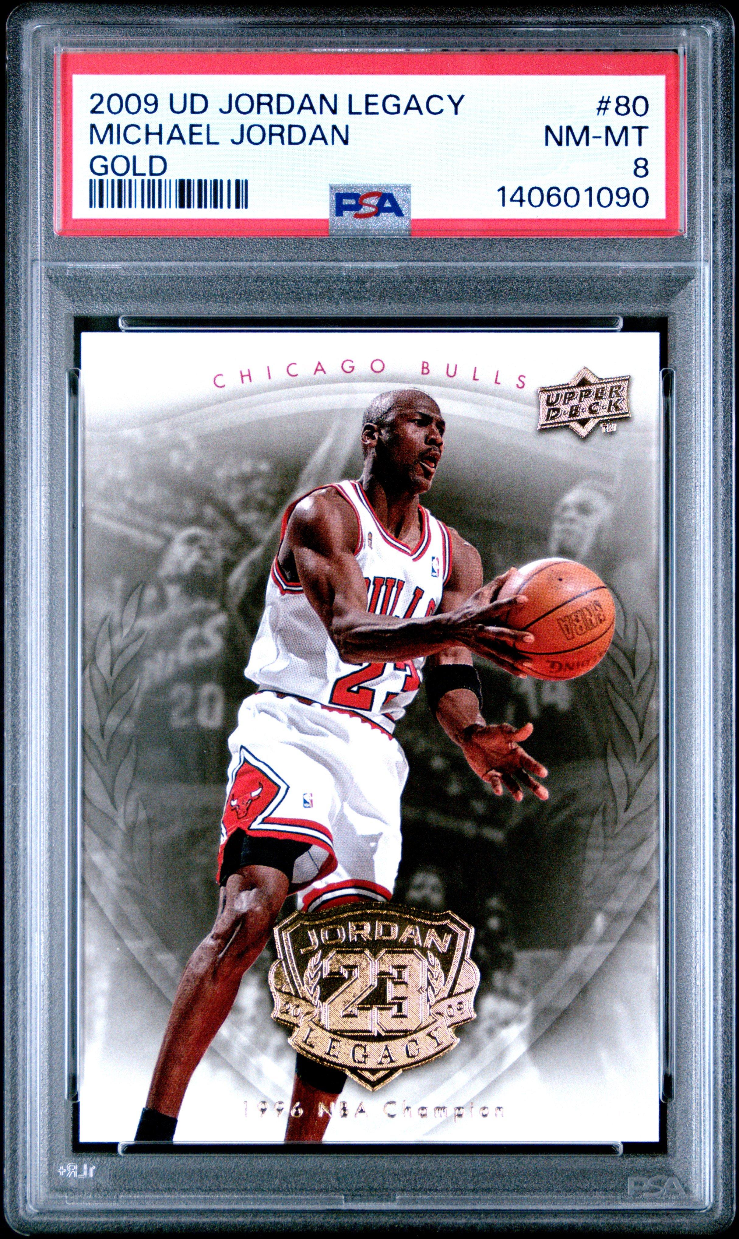 2009 Upper Deck Jordan Legacy Gold 80 Michael Jordan PSA 8 Graded