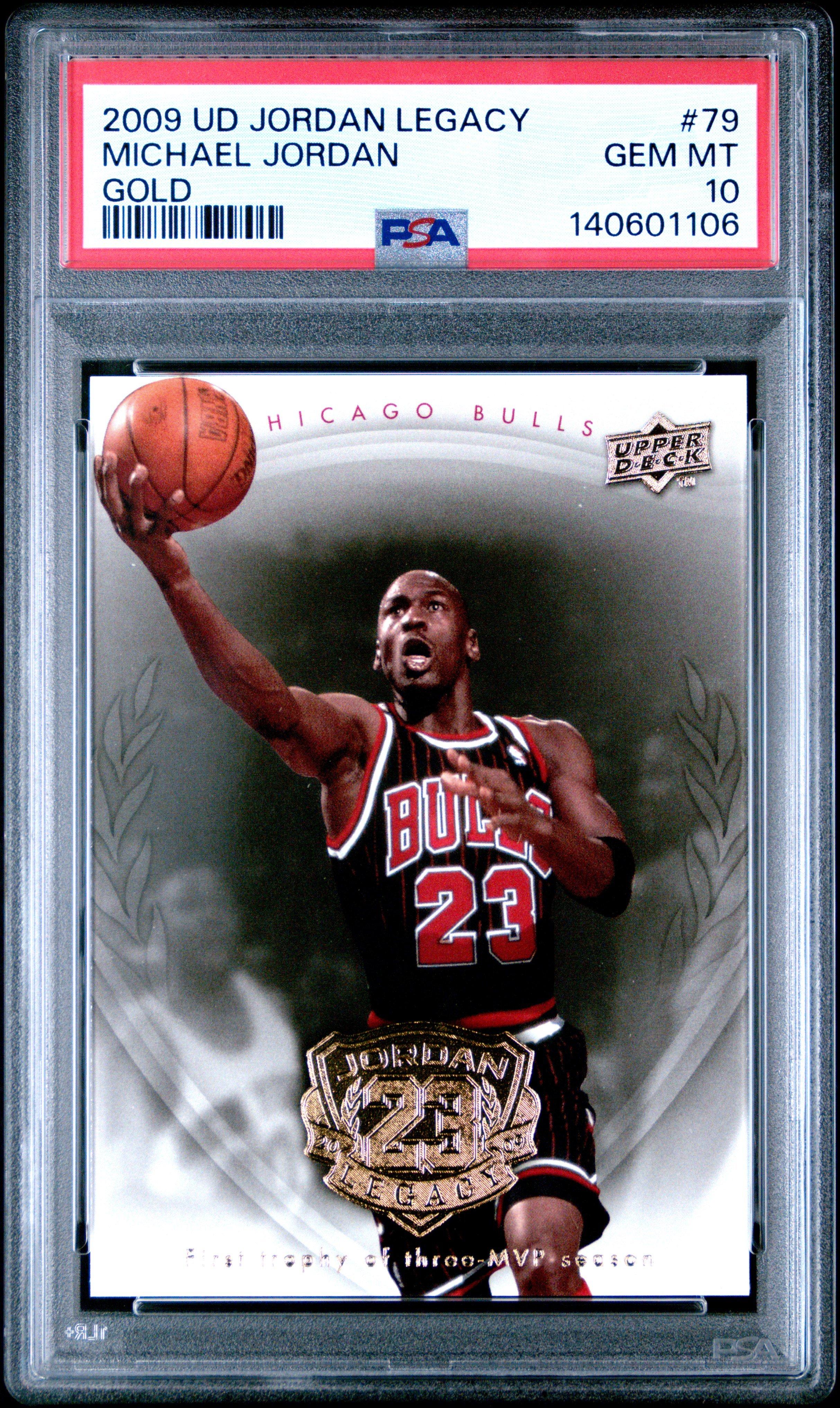 2009 Upper Deck Jordan Legacy Gold 79 Michael Jordan PSA 10 Graded